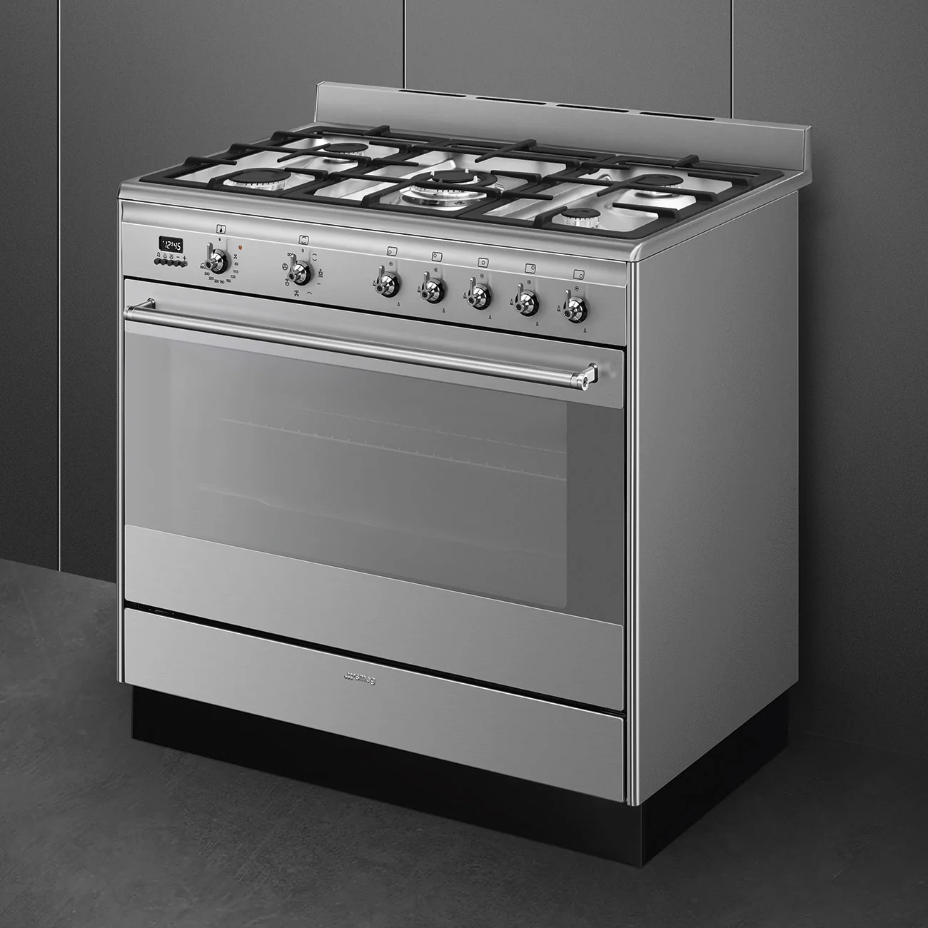 Smeg Concert Classic SUK91MFX9 90cm Dual Fuel Range Cooker Stainless Steel - Image 4