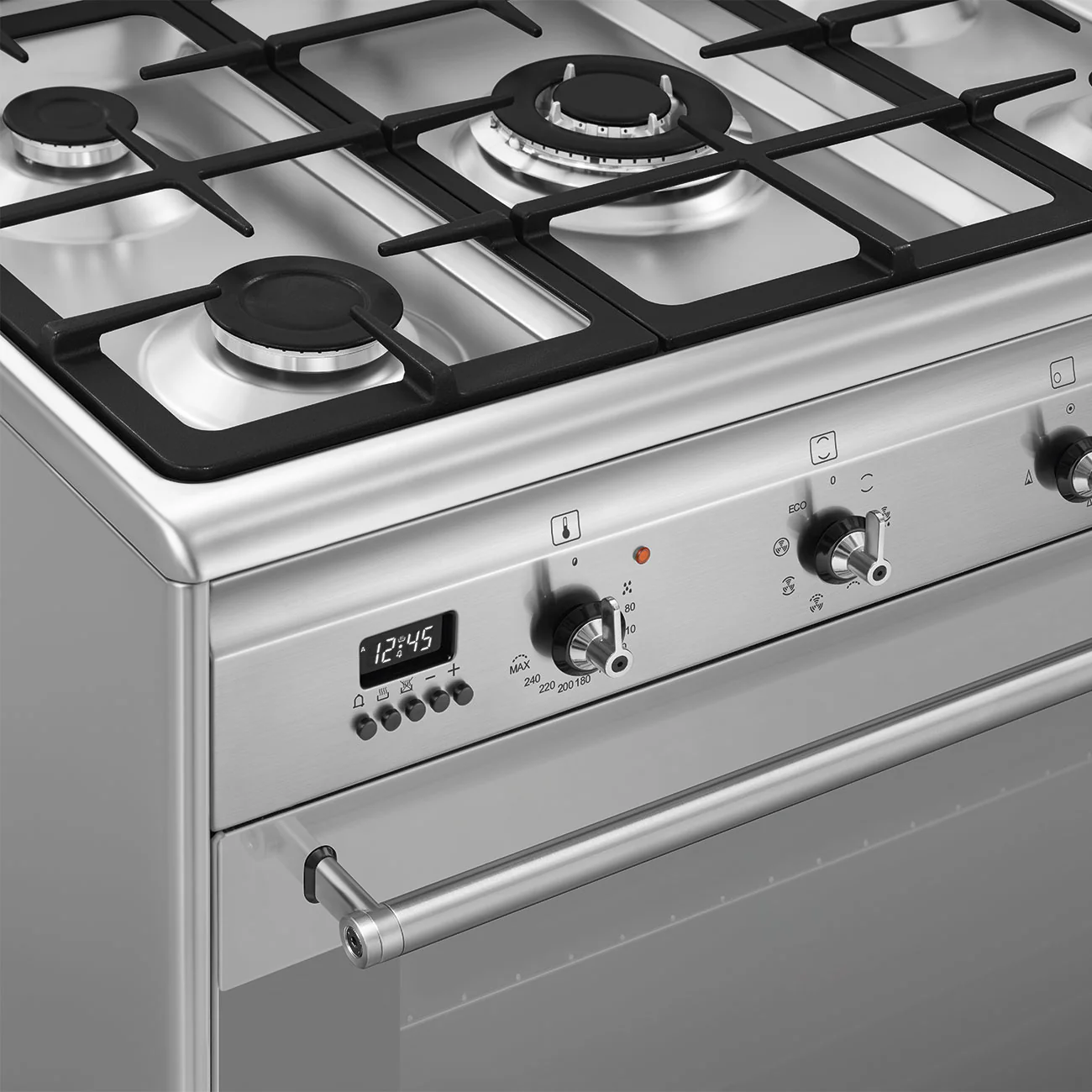 Smeg Concert Classic SUK91MFX9 90cm Dual Fuel Range Cooker Stainless Steel - Image 5