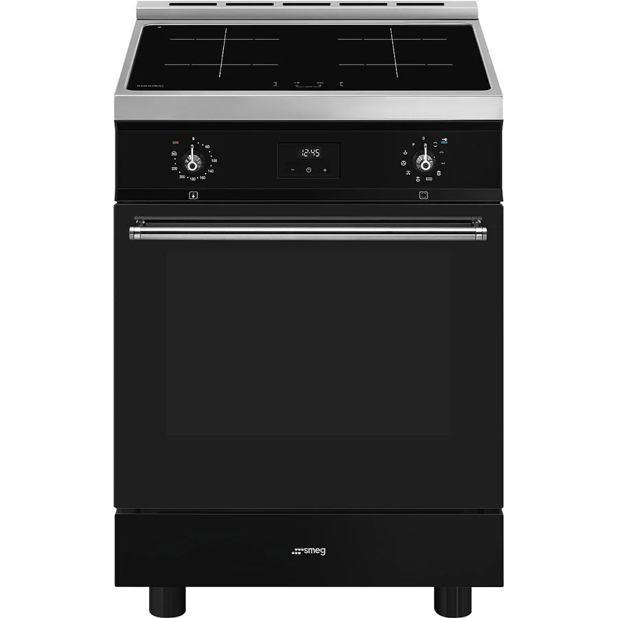 Smeg Concert Classic C6IPBLT2 Single Cavity Induction Range-Style Cooker Black
