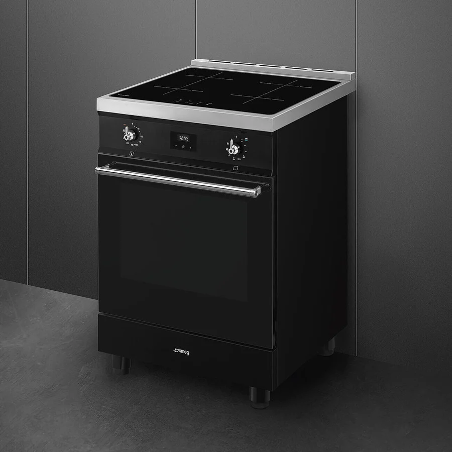 Smeg Concert Classic C6IPBLT2 Single Cavity Induction Range-Style Cooker Black - Image 2