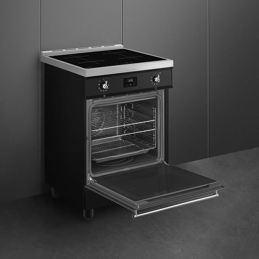 Smeg Concert Classic C6IPBLT2 Single Cavity Induction Range-Style Cooker Black - Image 3