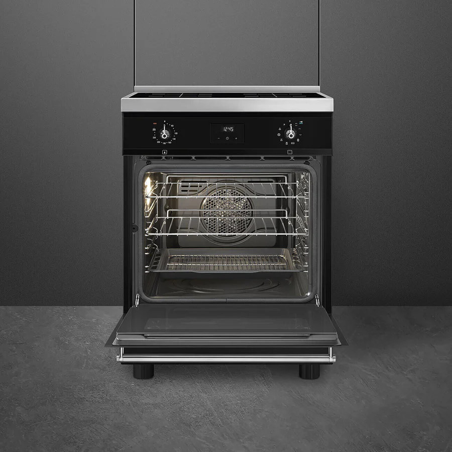 Smeg Concert Classic C6IPBLT2 Single Cavity Induction Range-Style Cooker Black - Image 4