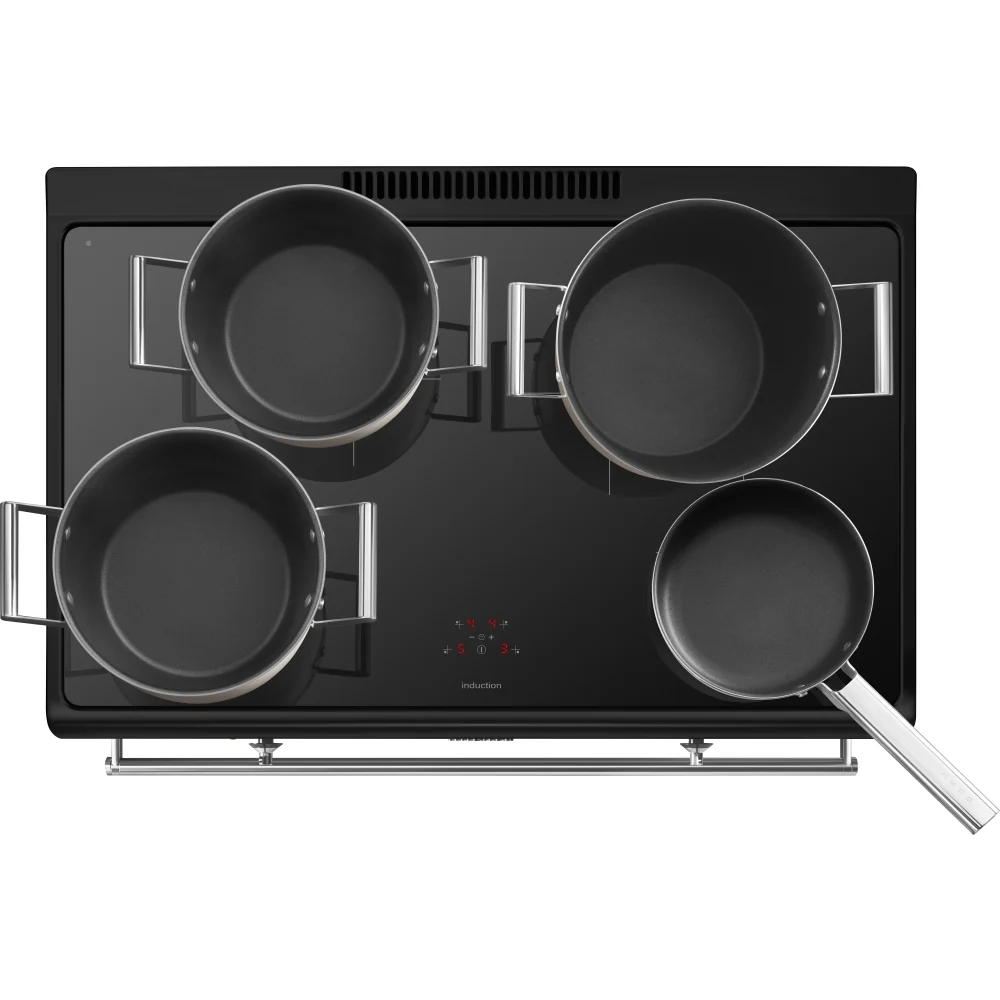 Smeg Concert Classic 90 cm Full Electric Range Cooker with Induction Hob CX91IMBL  Black - Image 6