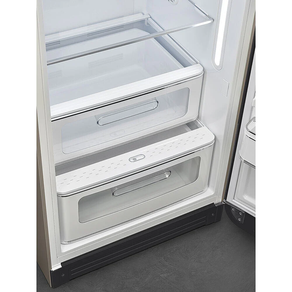 Smeg FAB28RDTP6 50's Style Right Hand Hinge Retro Tall Fridge with Ice Box - Image 4