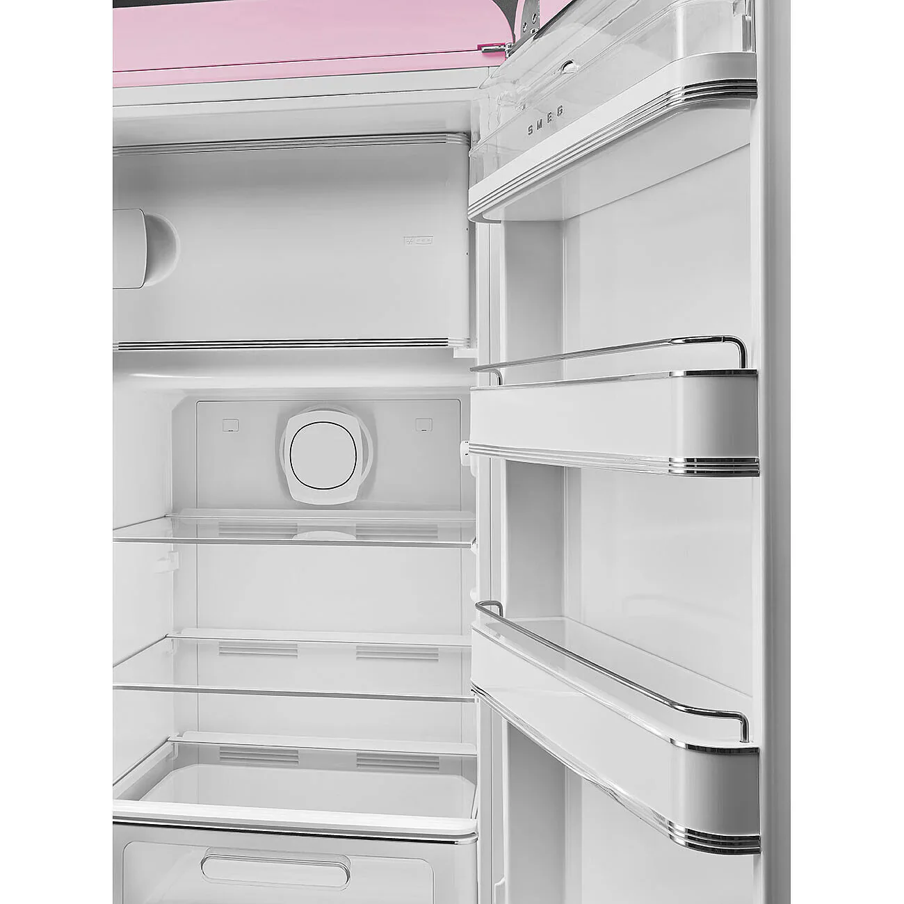 Smeg FAB28RPK6 50's Style Right Hand Hinge Retro Tall Fridge with Ice Box - Image 2