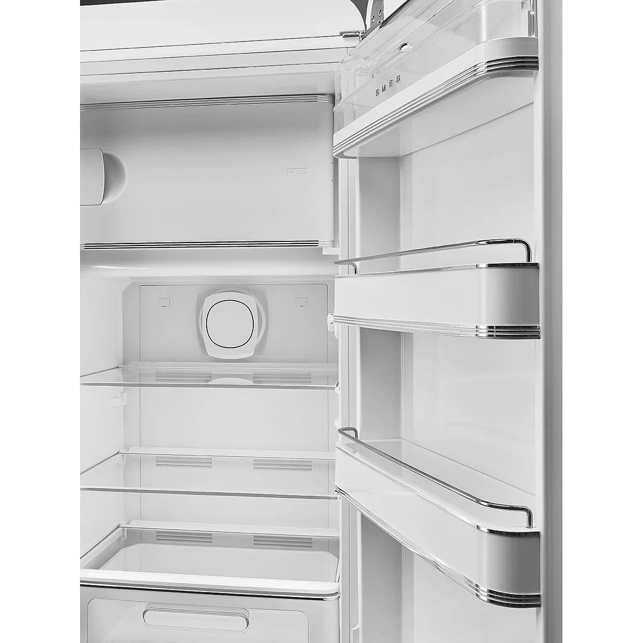 Smeg FAB28RWH6UK 50's Style Right Hand Hinge Retro Tall Fridge with Ice Box - Image 2