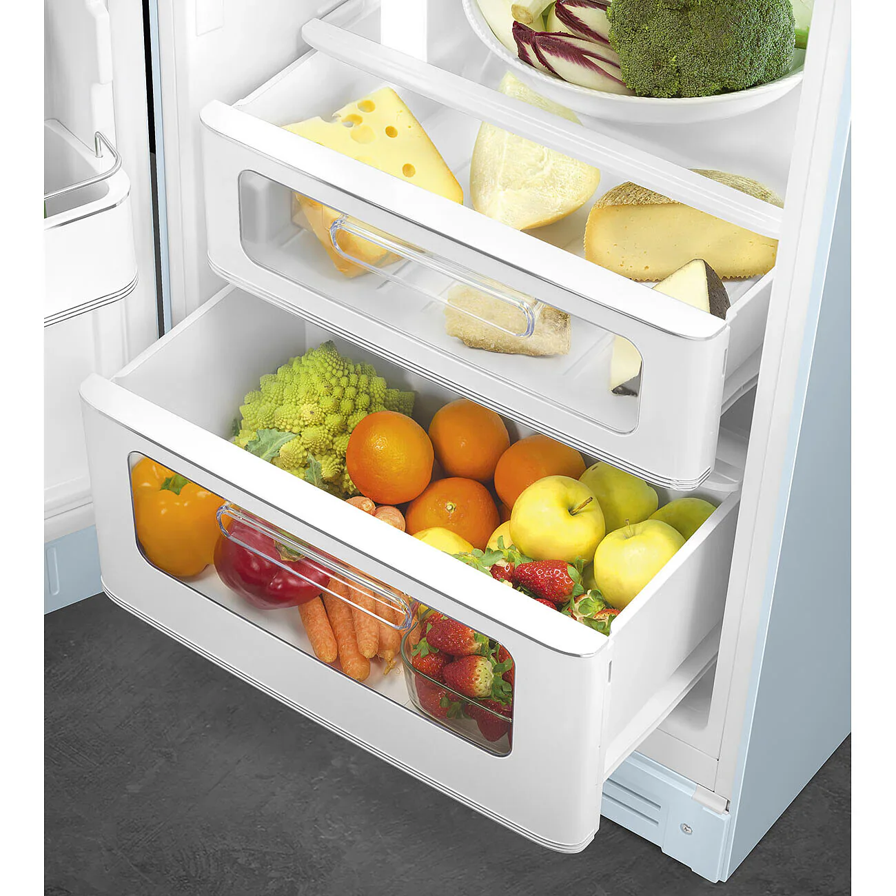 Smeg FAB30LPB6UK 50's Style Left Hand Hinge Retro Fridge Freezer - Image 5