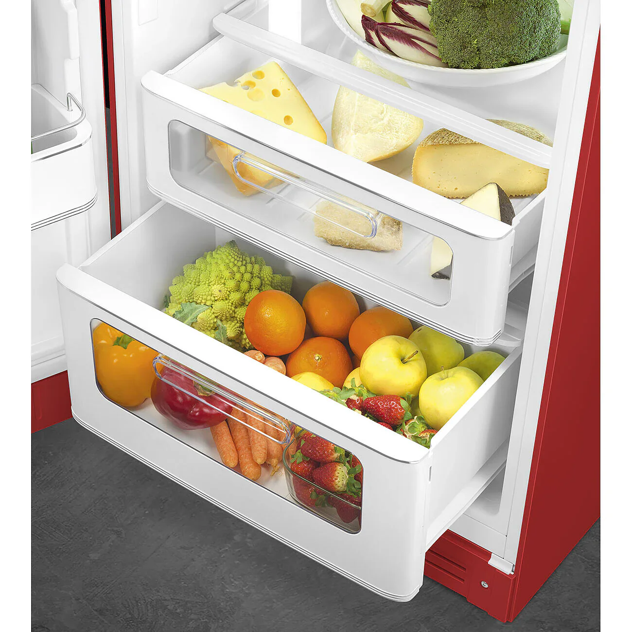 Smeg FAB30LRD6UK 50's Style Left Hand Hinge Retro Fridge Freezer - Image 4