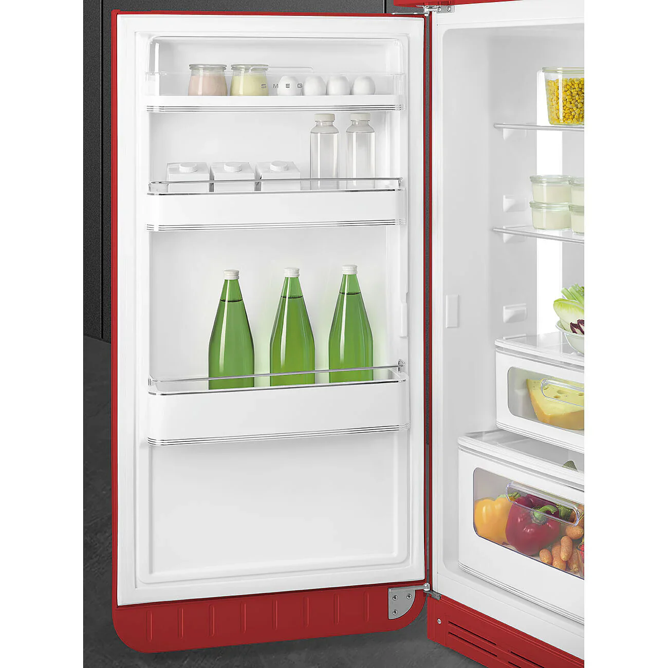 Smeg FAB30LRD6UK 50's Style Left Hand Hinge Retro Fridge Freezer - Image 5