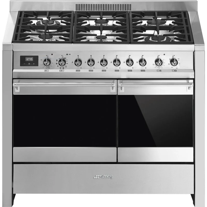 Smeg Opera 100cm Dual Fuel Range Cooker A2PY-81 Stainless Steel