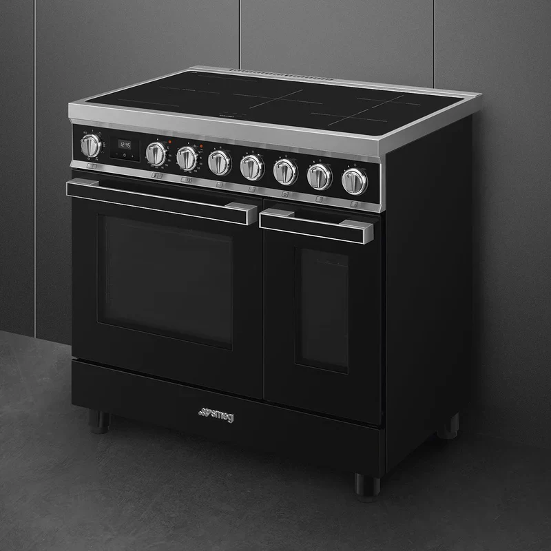 Smeg Portofino CPF92IMBL Black 90cm Induction Range Cooker - Image 2
