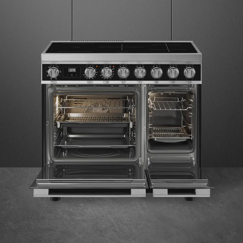 Smeg Portofino CPF92IMBL Black 90cm Induction Range Cooker - Image 3