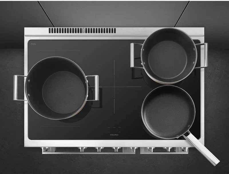 Smeg Portofino CPF92IMBL Black 90cm Induction Range Cooker - Image 7