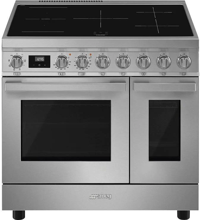 Smeg Portofino CPF92IMX Stainless Steel 90cm Induction Range Cooker