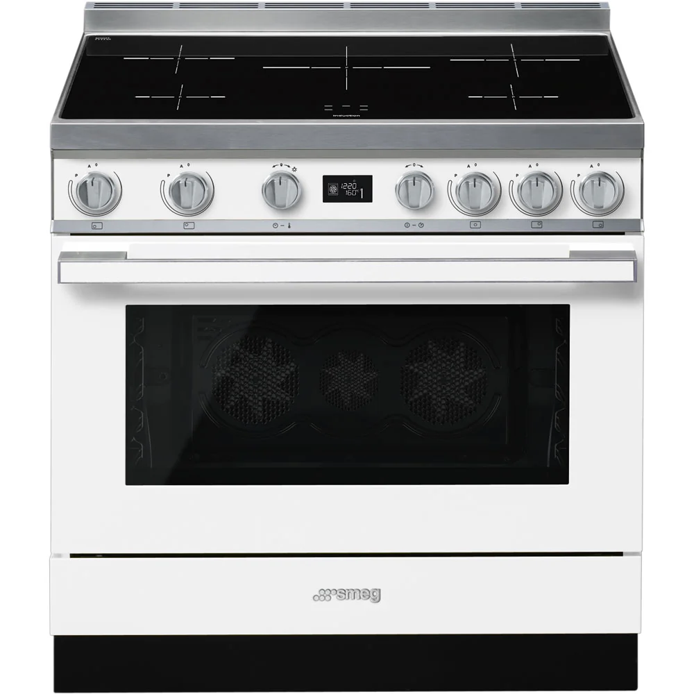 Smeg Portofino CPF9IPWH White 90cm Induction Range Cooker