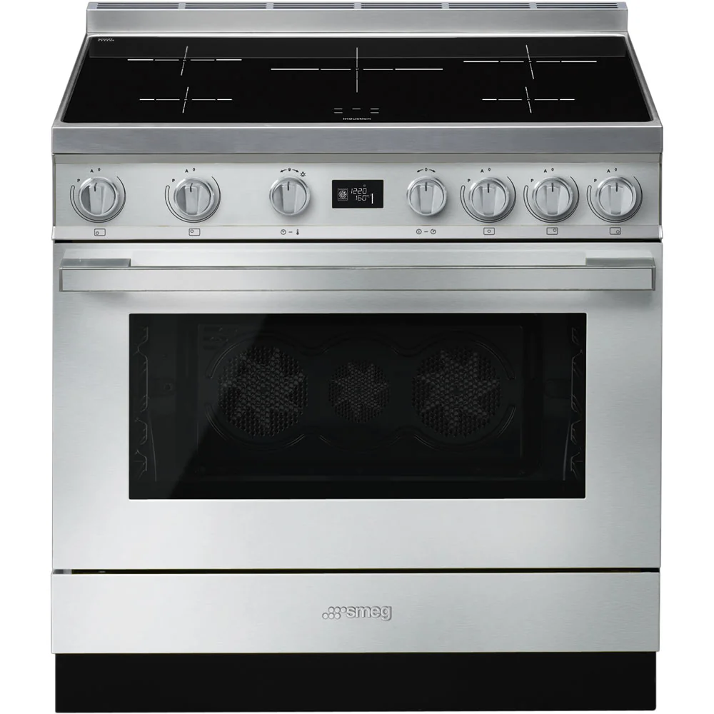 Smeg Portofino CPF9IPX Stainless Steel 90cm Induction Range Cooker