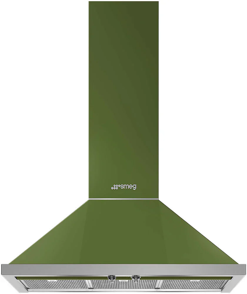 Smeg Portofino KPF9OG Olive Green 90cm Cooker Hood