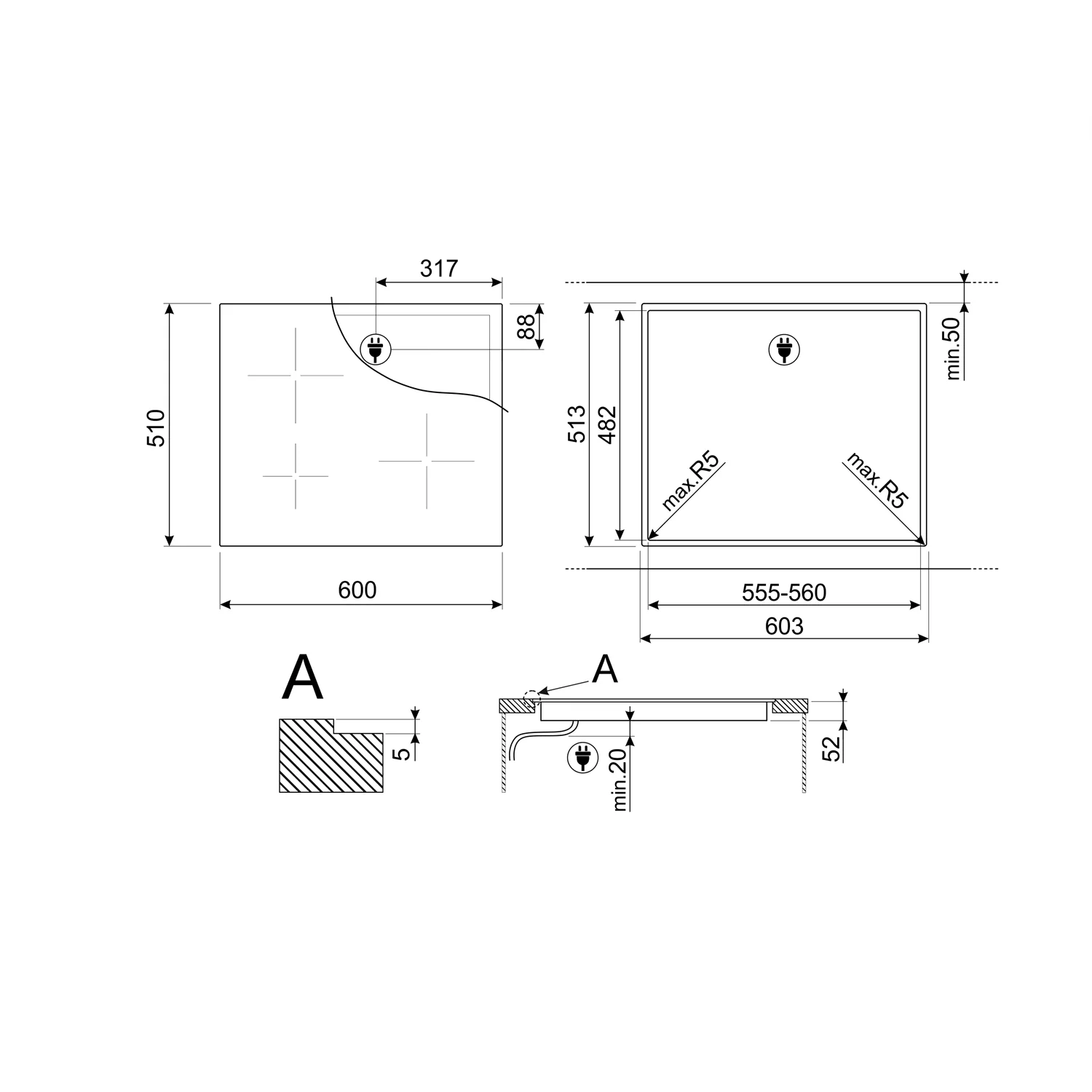 Smeg SI2641D Induction Hob - Image 2