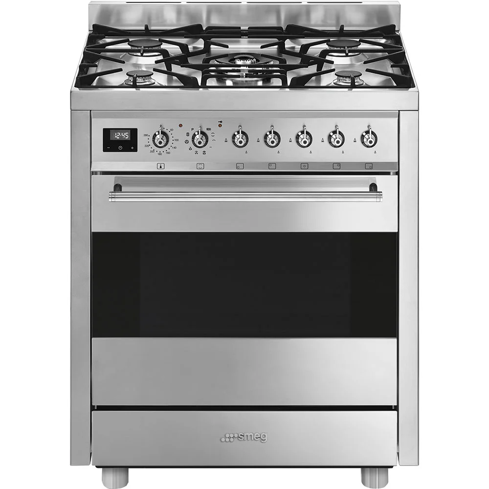 Smeg Symphony Classic C7GPX9 Stainless Steel 70cm Single Cavity Dual Fuel Range-Style Cooker Stainless steel