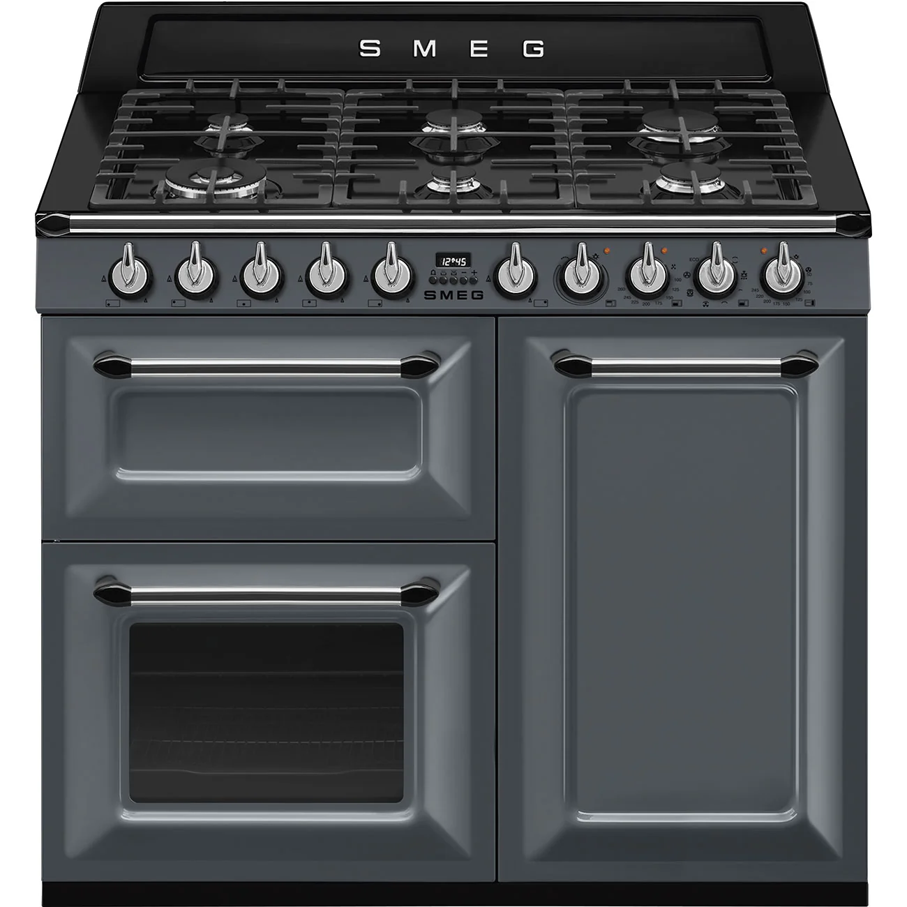 Smeg Victoria TR103GR 100cm Dual Fuel Range Cooker Slate Grey