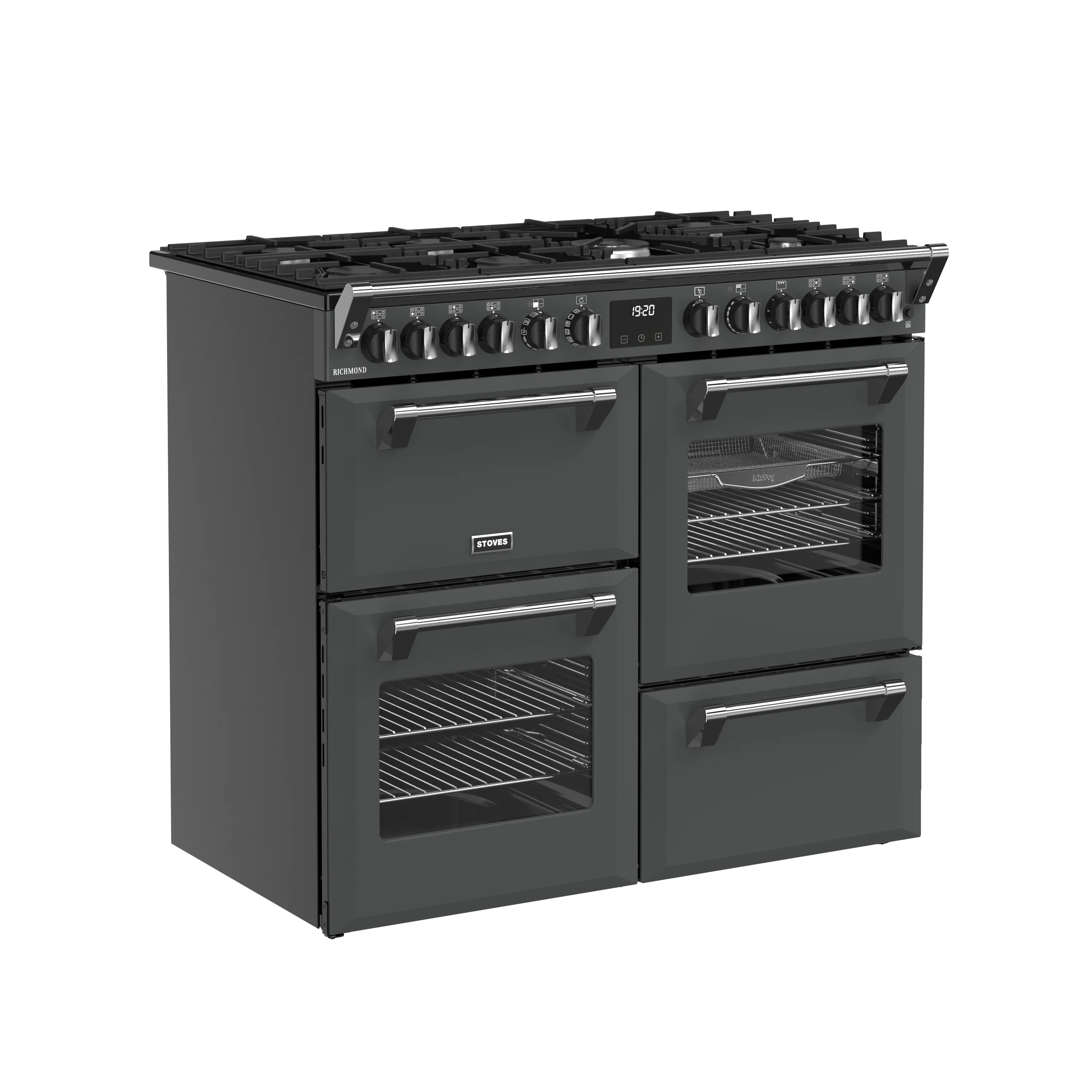 Stoves RCA Richmond 100DF 100cm Dual Fuel Range Cooker 444411855 Anthracite - Image 2
