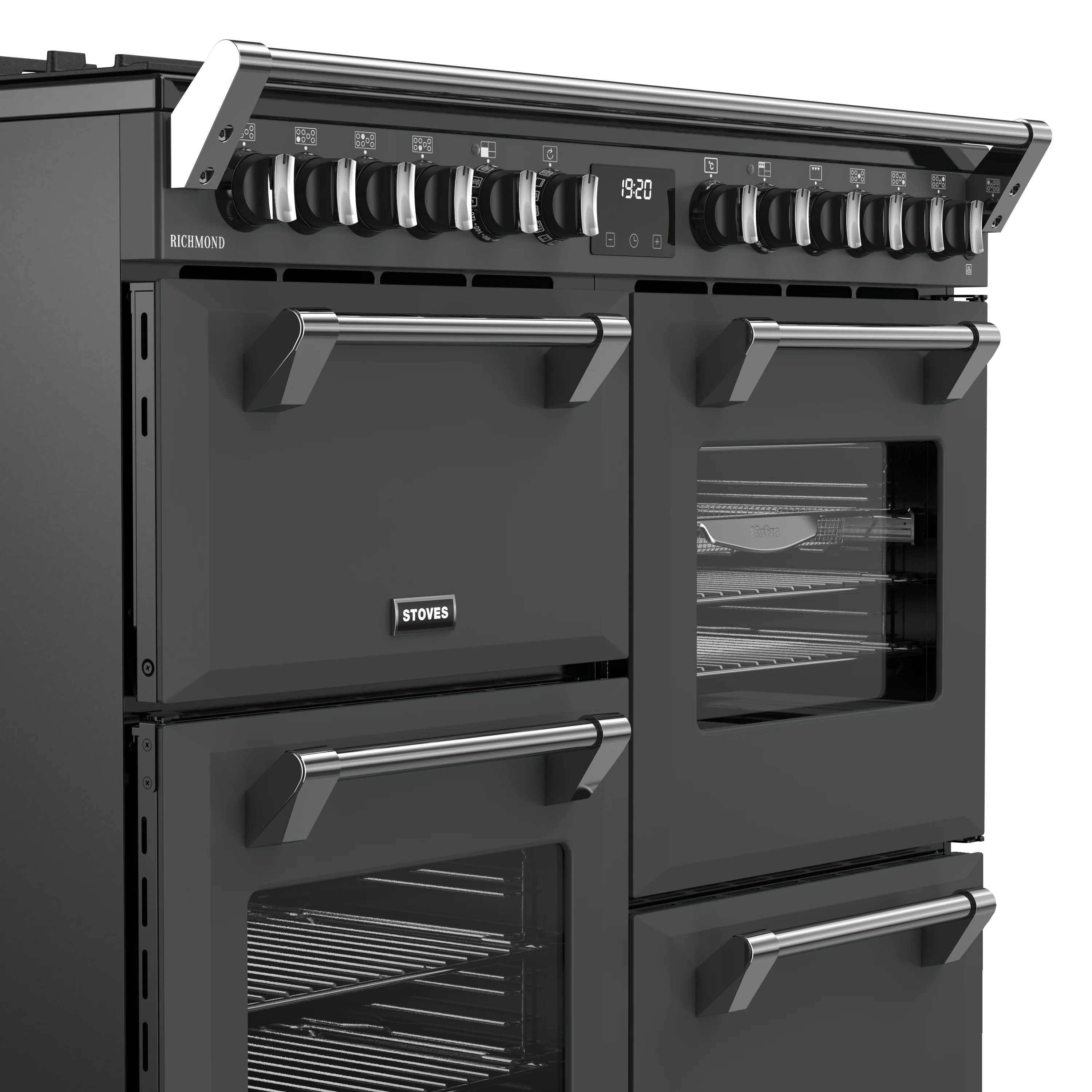 Stoves RCA Richmond 100DF 100cm Dual Fuel Range Cooker 444411855 Anthracite - Image 3