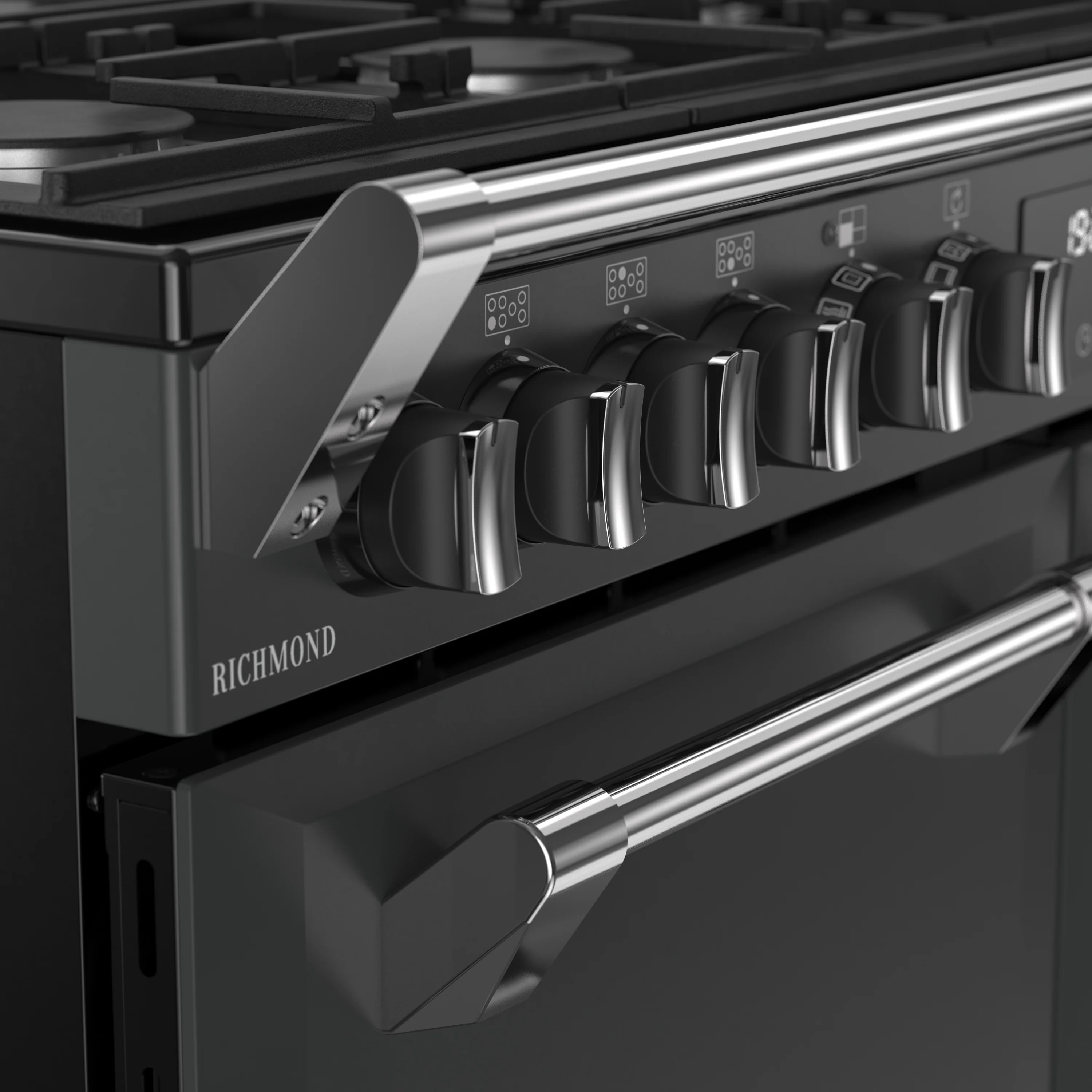 Stoves RCA Richmond 100DF 100cm Dual Fuel Range Cooker 444411855 Anthracite - Image 4