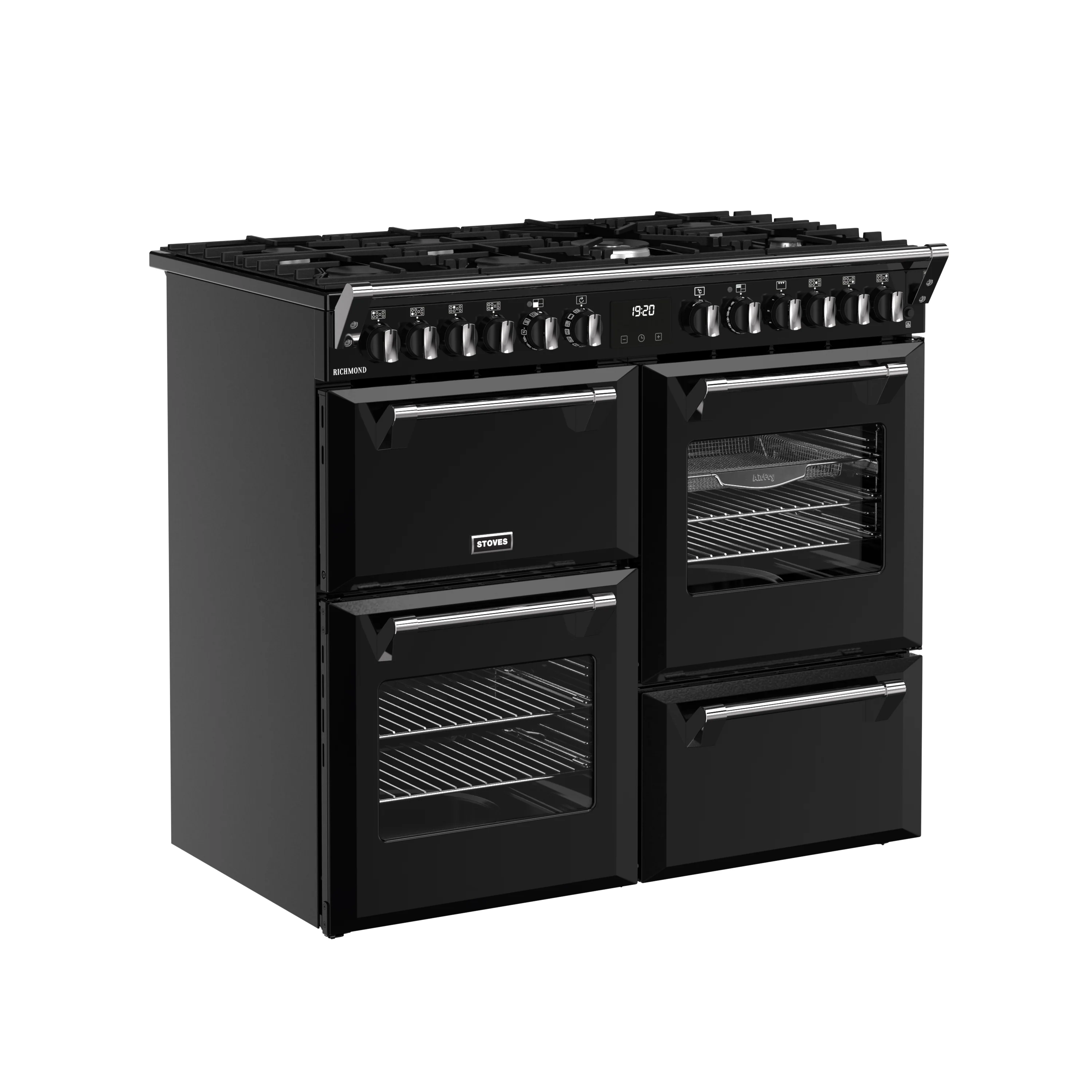 Stoves RCA Richmond 100DF 100cm Dual Fuel Range Cooker 444411856 Black - Image 2
