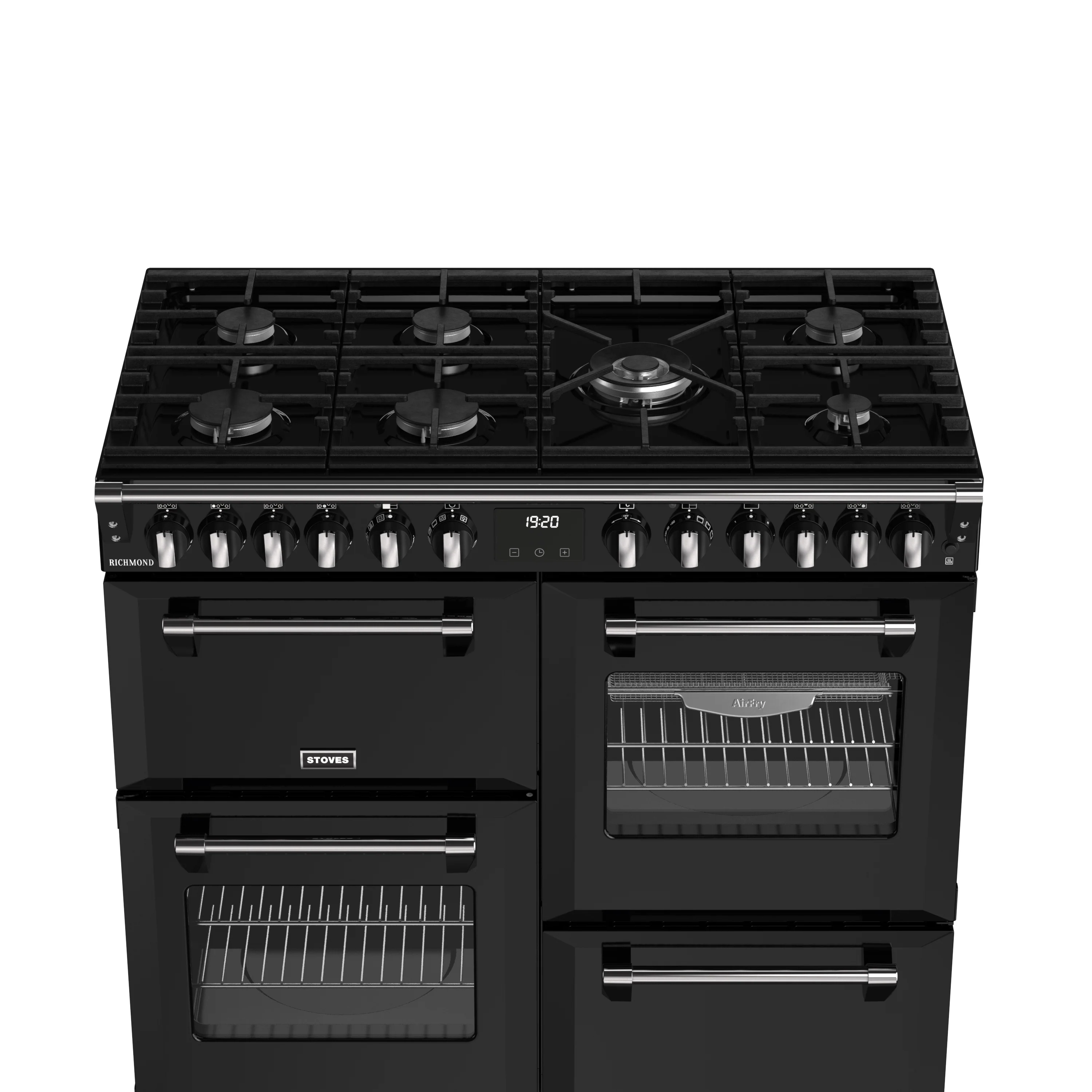 Stoves RCA Richmond 100DF 100cm Dual Fuel Range Cooker 444411856 Black - Image 6