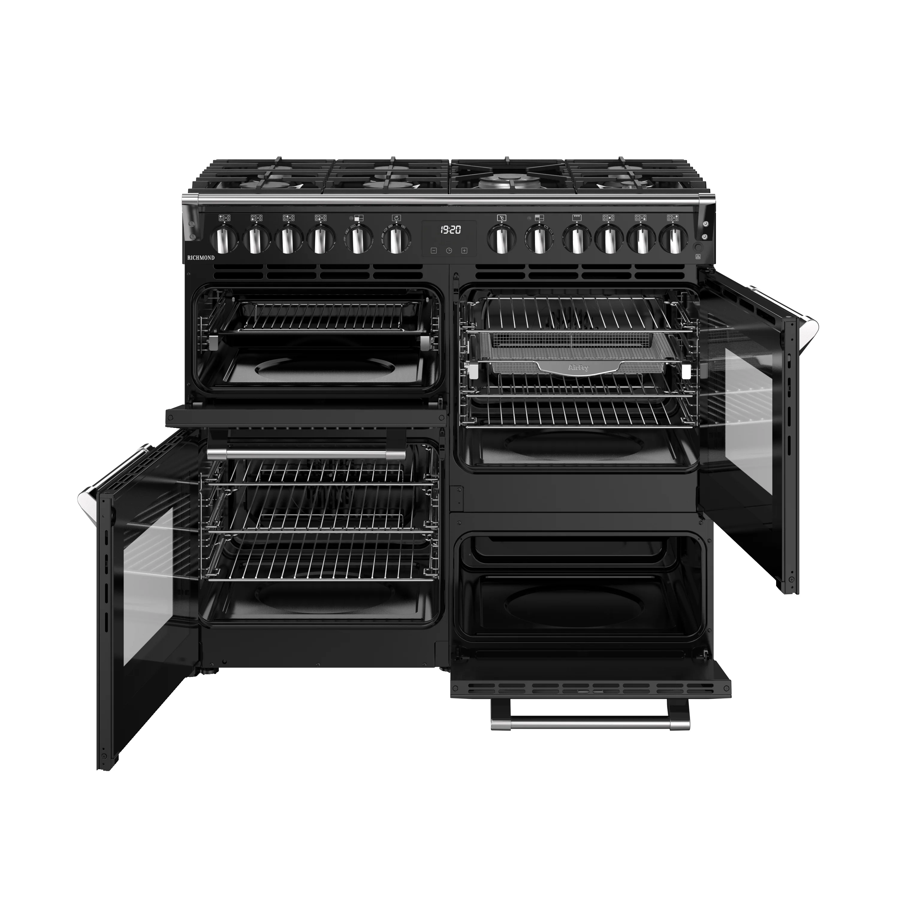 Stoves RCA Richmond 100DF 100cm Dual Fuel Range Cooker 444411856 Black - Image 9
