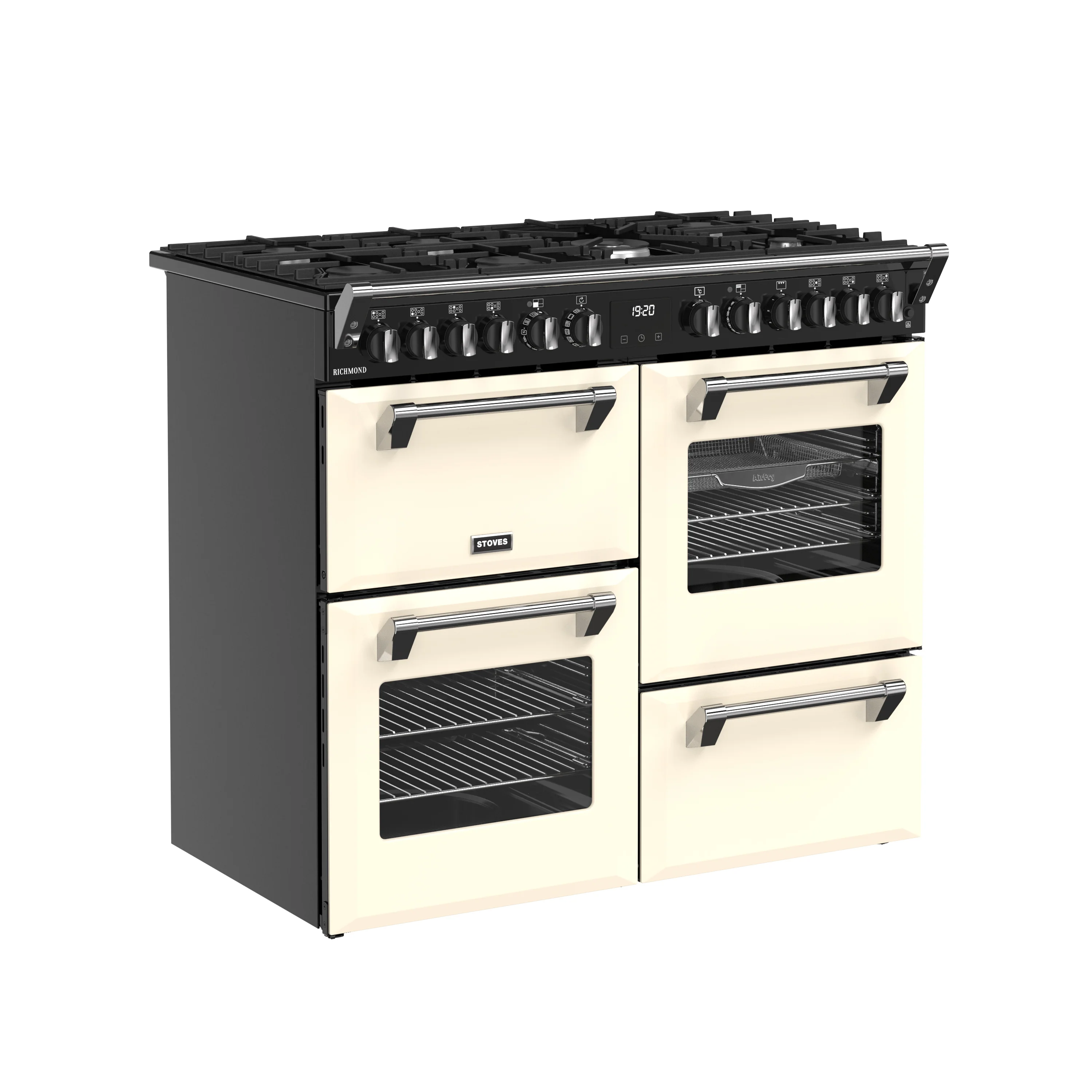Stoves RCA Richmond 100DF 100cm Dual Fuel Range Cooker 444411857 Cream - Image 2