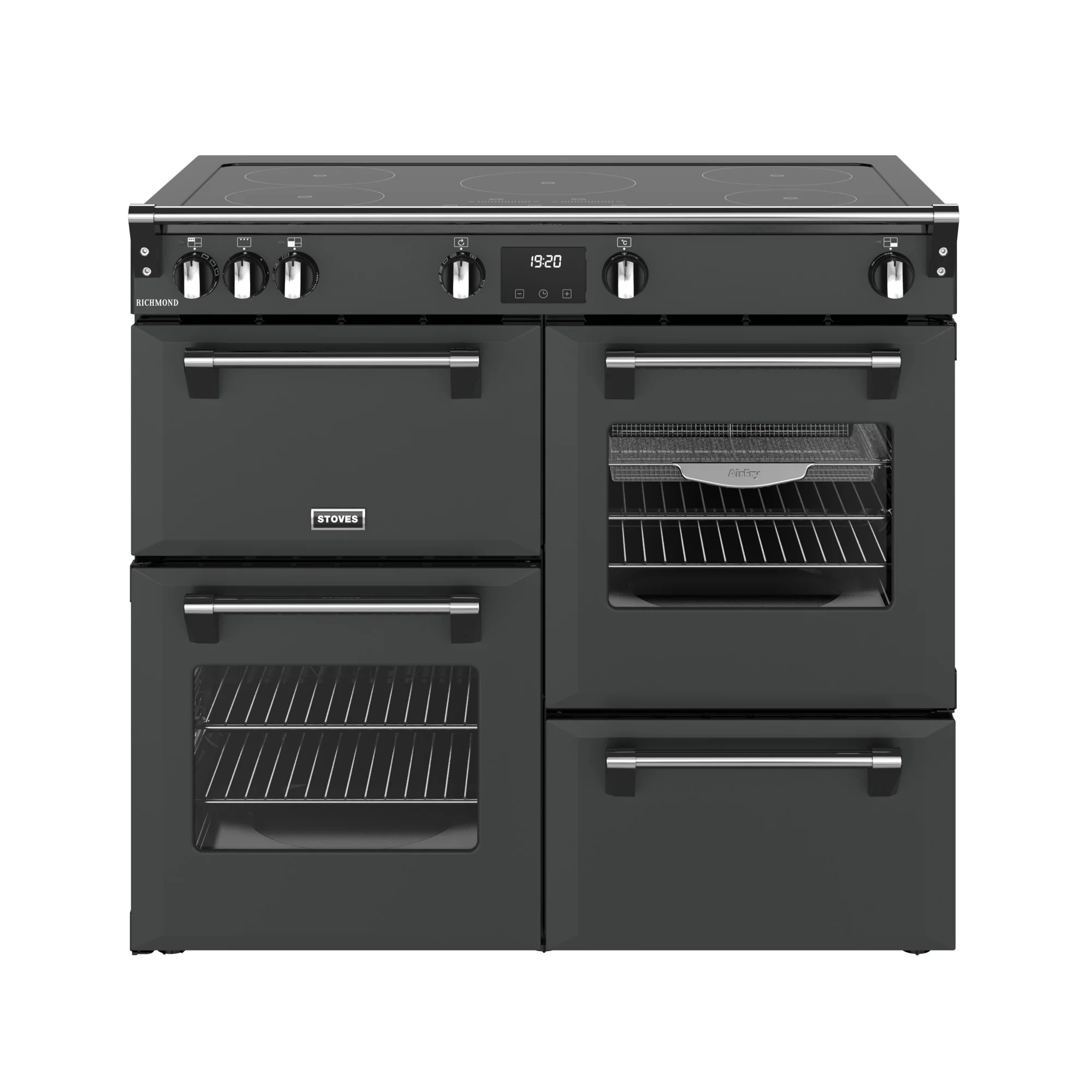 Stoves RCA Richmond 100Ei 100cm Induction Range Cooker 444411858 Anthracite