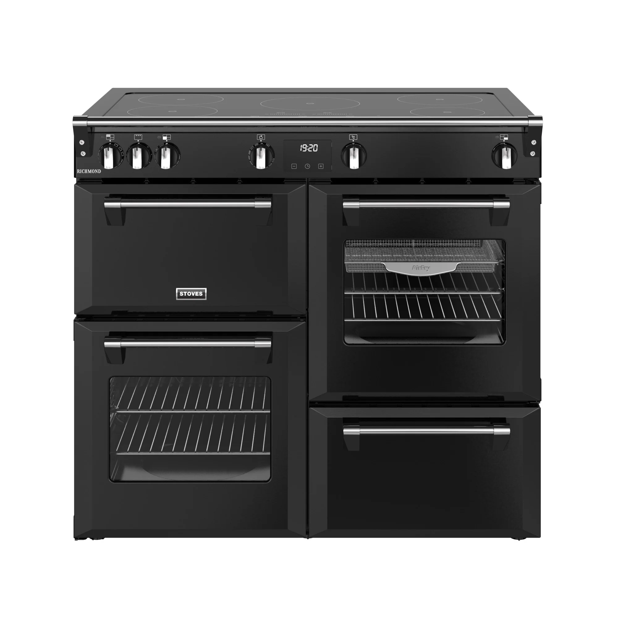 Stoves RCA Richmond 100Ei 100cm Induction Range Cooker 444411859 Black