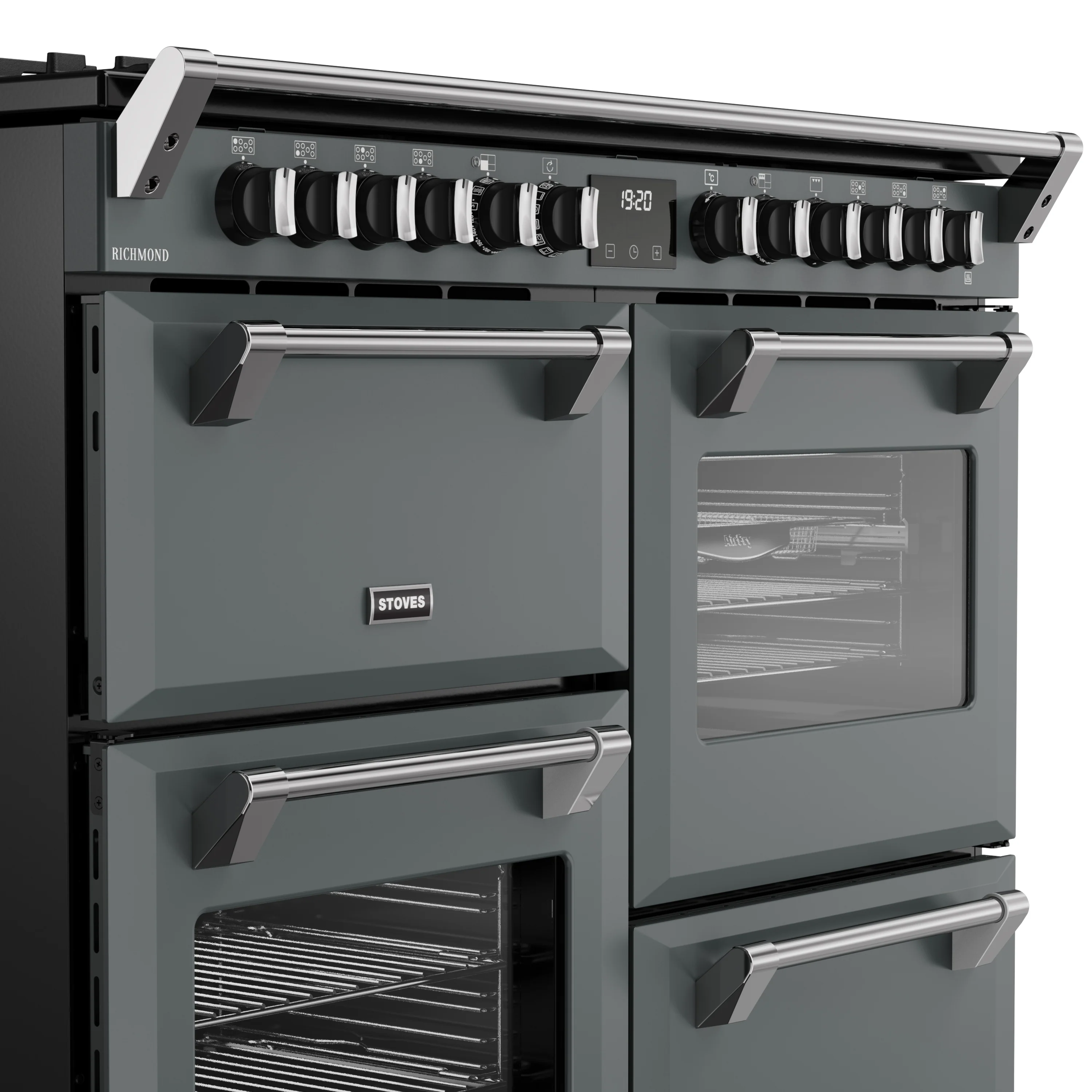 Stoves RCA Richmond 110DF 110cm Dual Fuel Range Cooker 444411861 Anthracite - Image 3