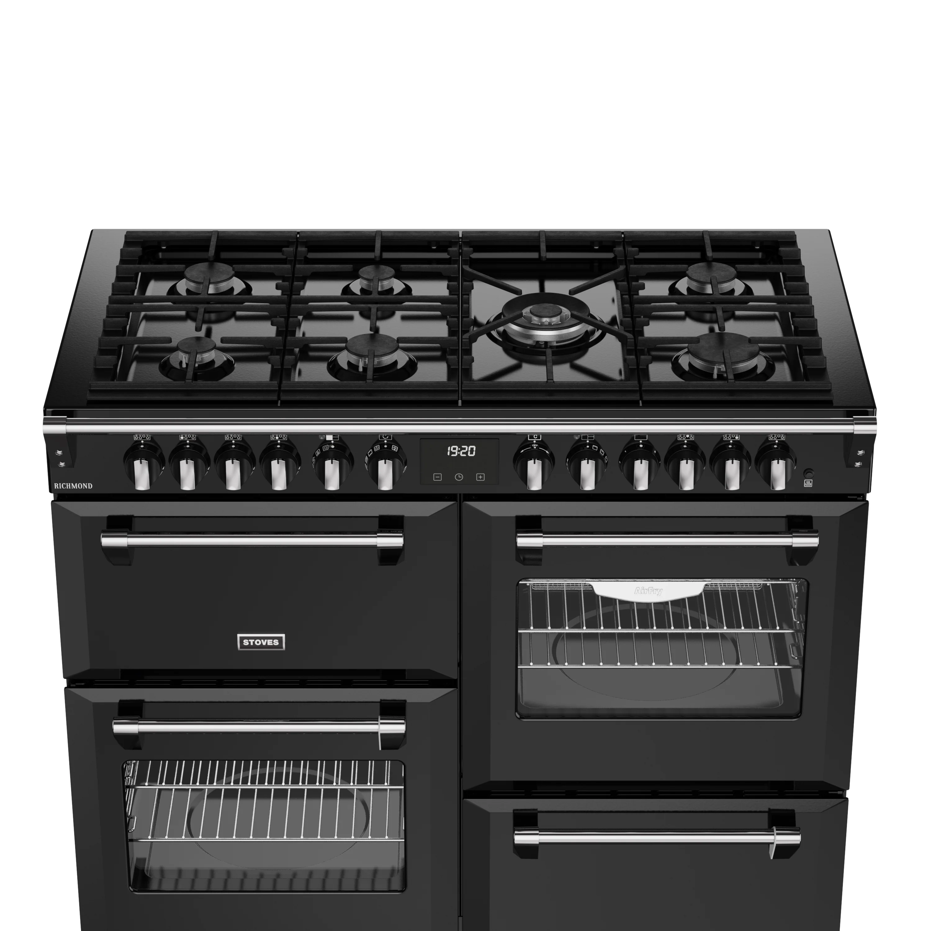 Stoves RCA Richmond 110DF 110cm Dual Fuel Range Cooker 444411862 Black - Image 3