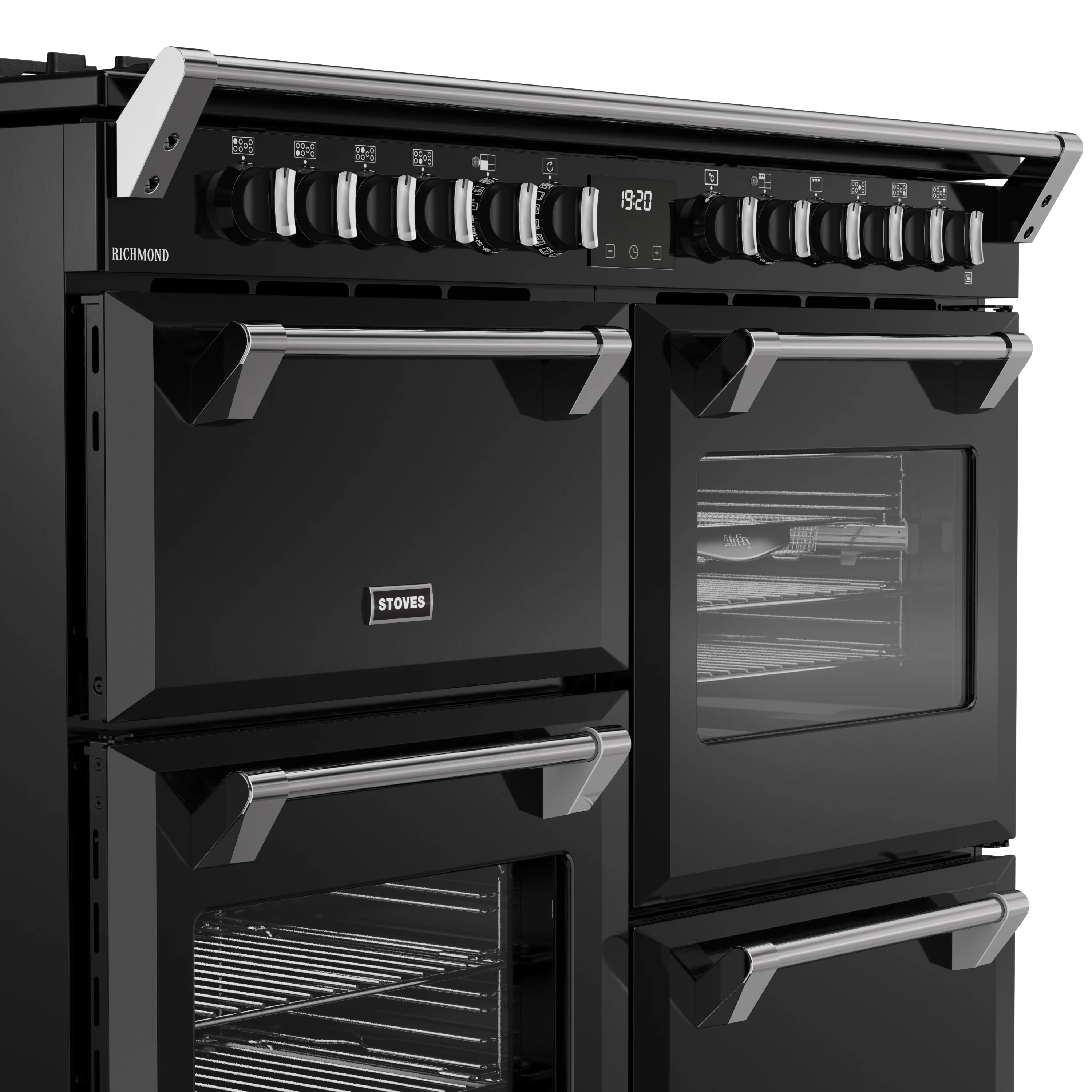 Stoves RCA Richmond 110DF 110cm Dual Fuel Range Cooker 444411862 Black - Image 5