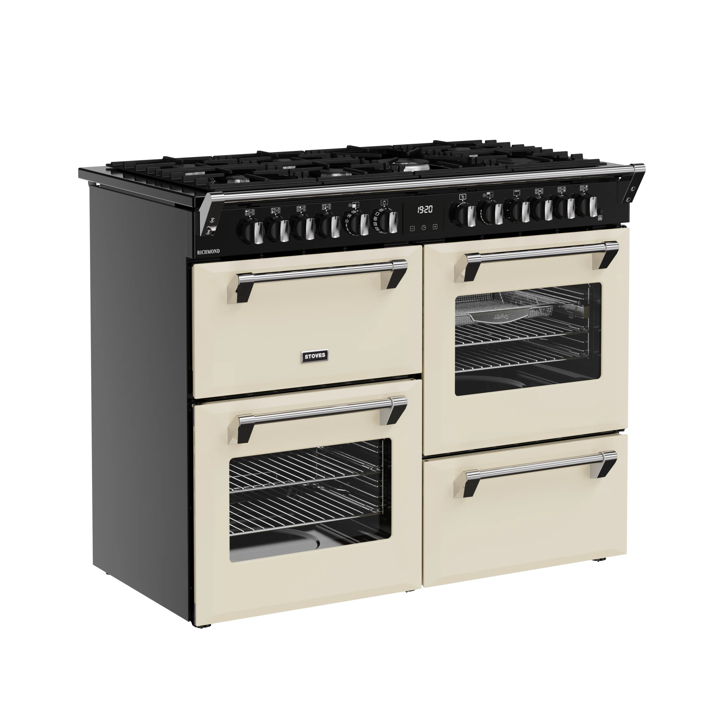 Stoves RCA Richmond 110DF 110cm Dual Fuel Range Cooker 444411863 Cream - Image 2