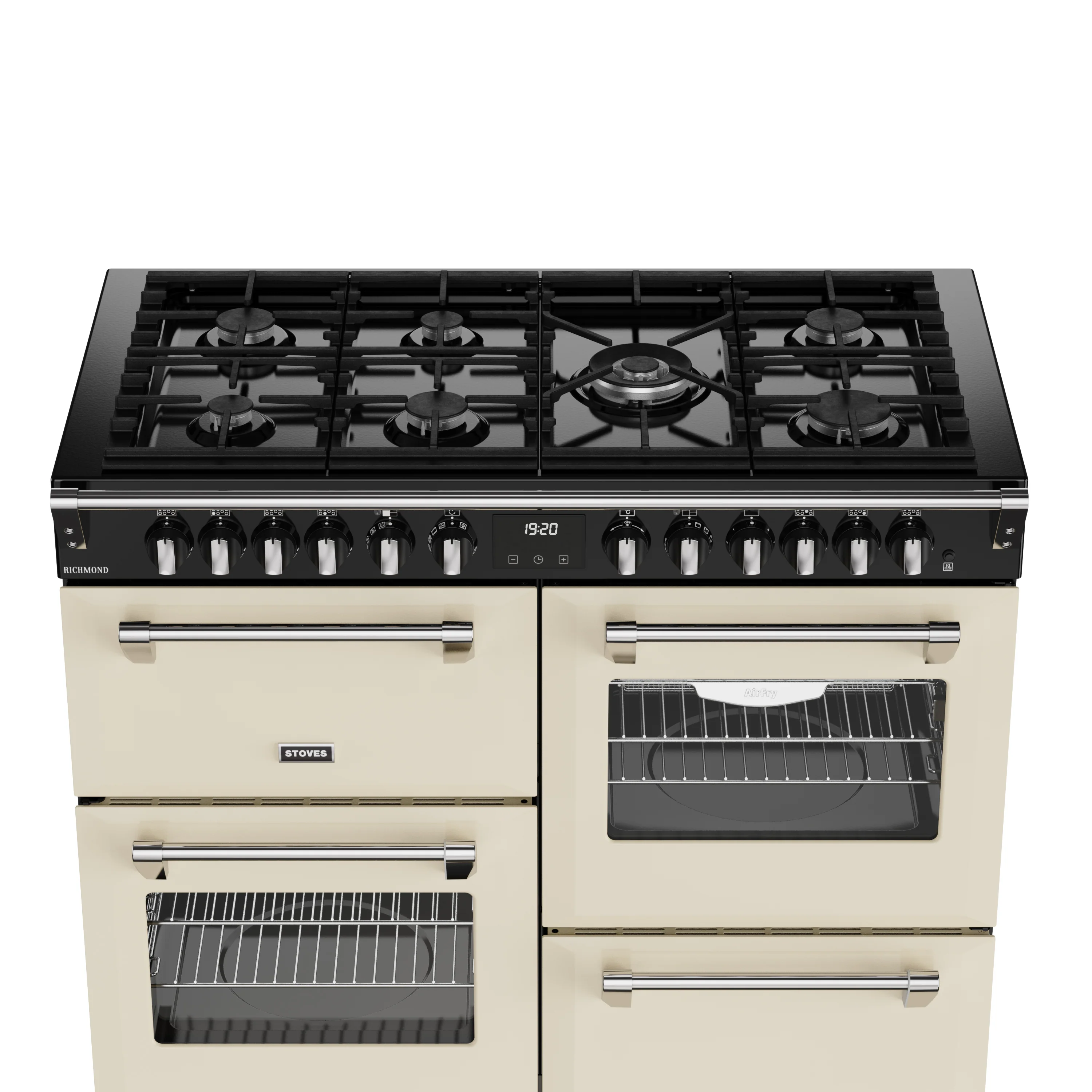 Stoves RCA Richmond 110DF 110cm Dual Fuel Range Cooker 444411863 Cream - Image 4