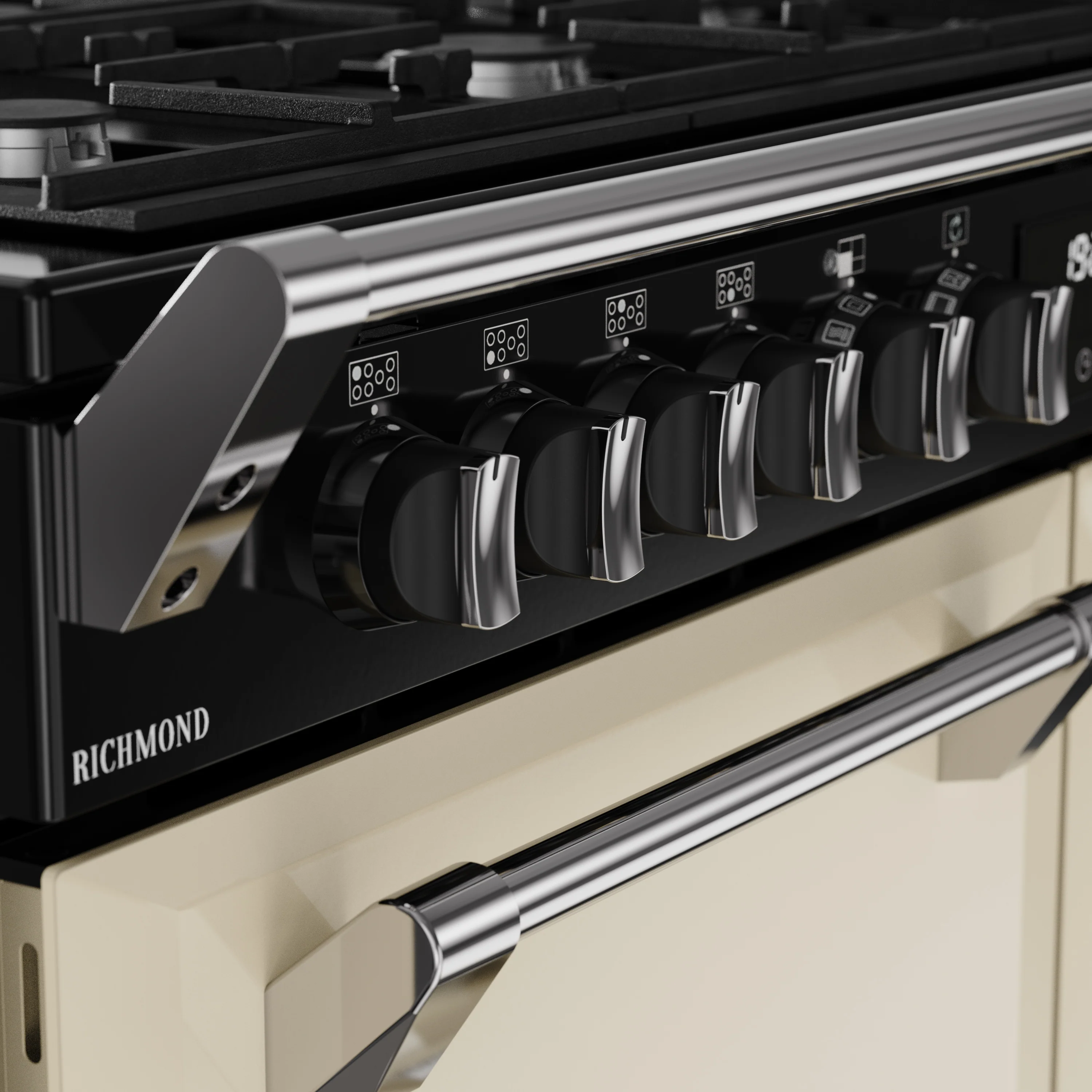 Stoves RCA Richmond 110DF 110cm Dual Fuel Range Cooker 444411863 Cream - Image 5
