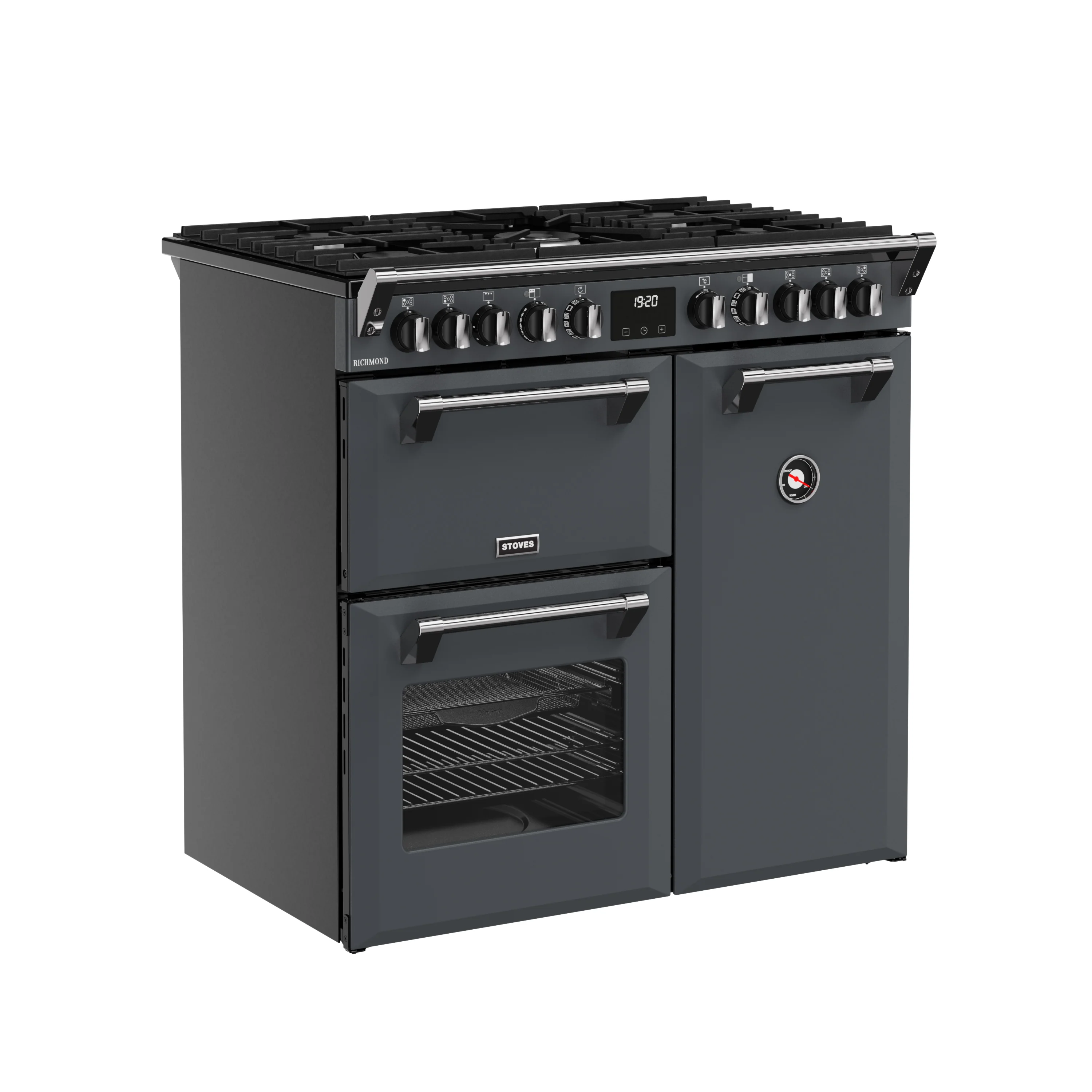 Stoves RCA Richmond 90DF 90cm Dual Fuel Range Cooker 444411849 Anthracite - Image 2