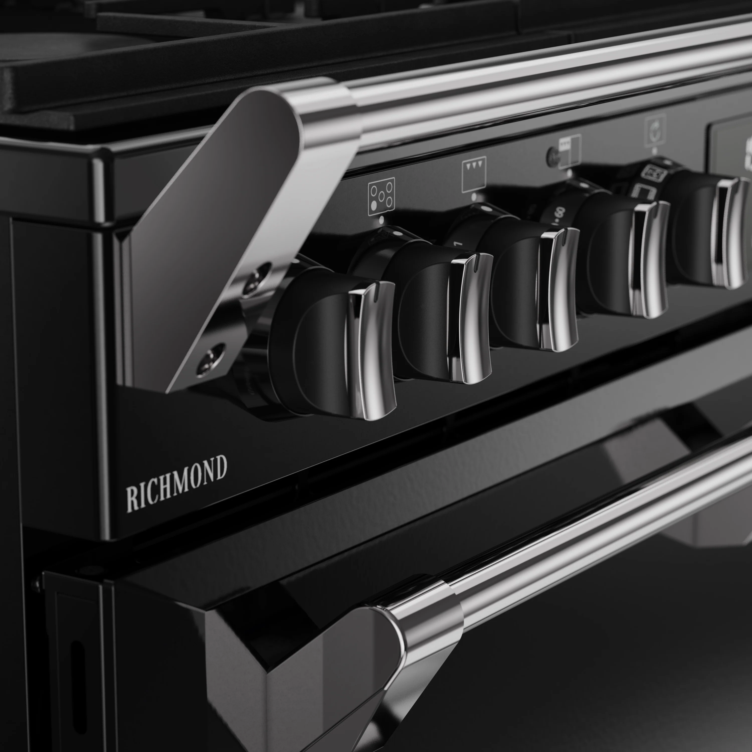 Stoves RCA Richmond 90DF 90cm Dual Fuel Range Cooker 444411850 Black - Image 4