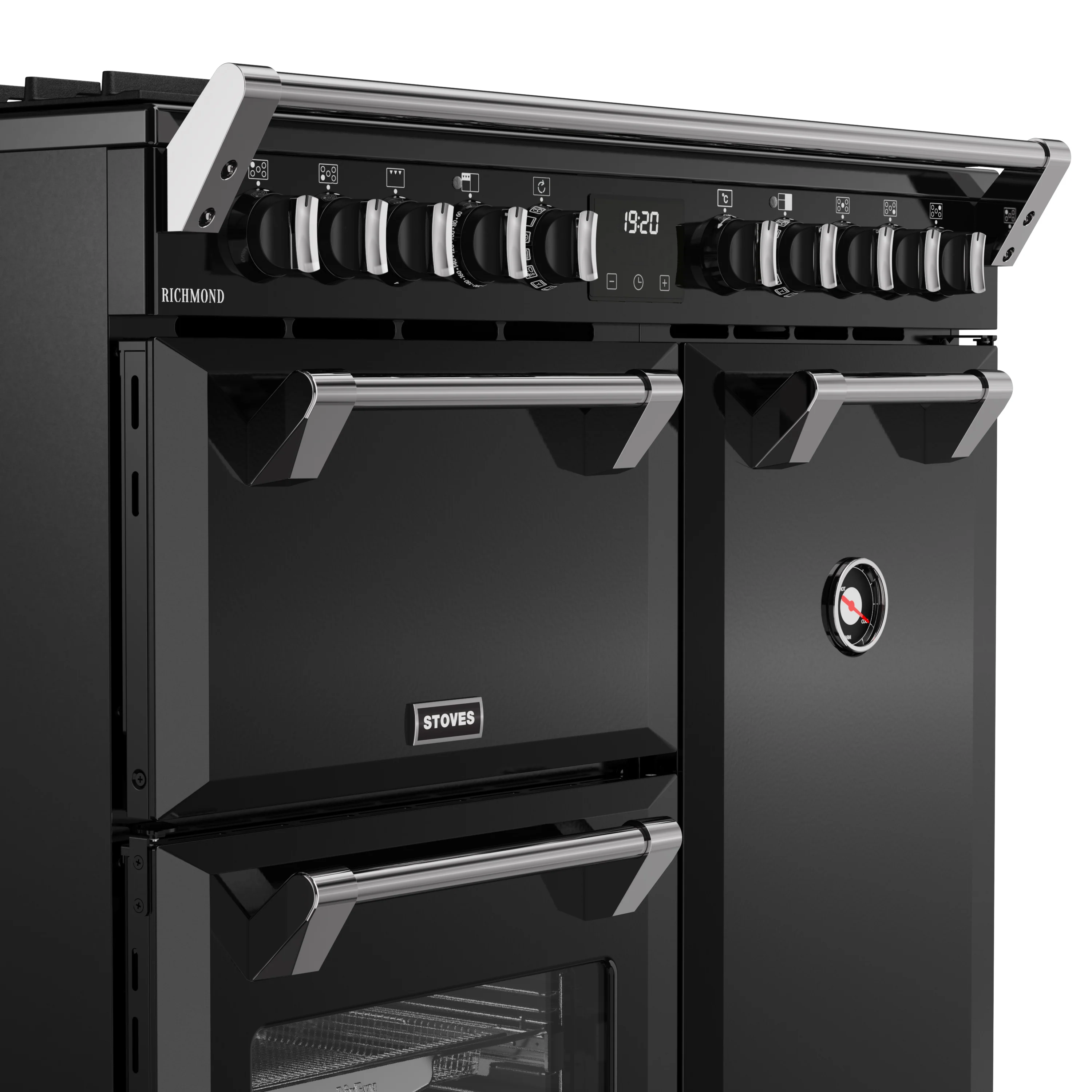 Stoves RCA Richmond 90DF 90cm Dual Fuel Range Cooker 444411850 Black - Image 5