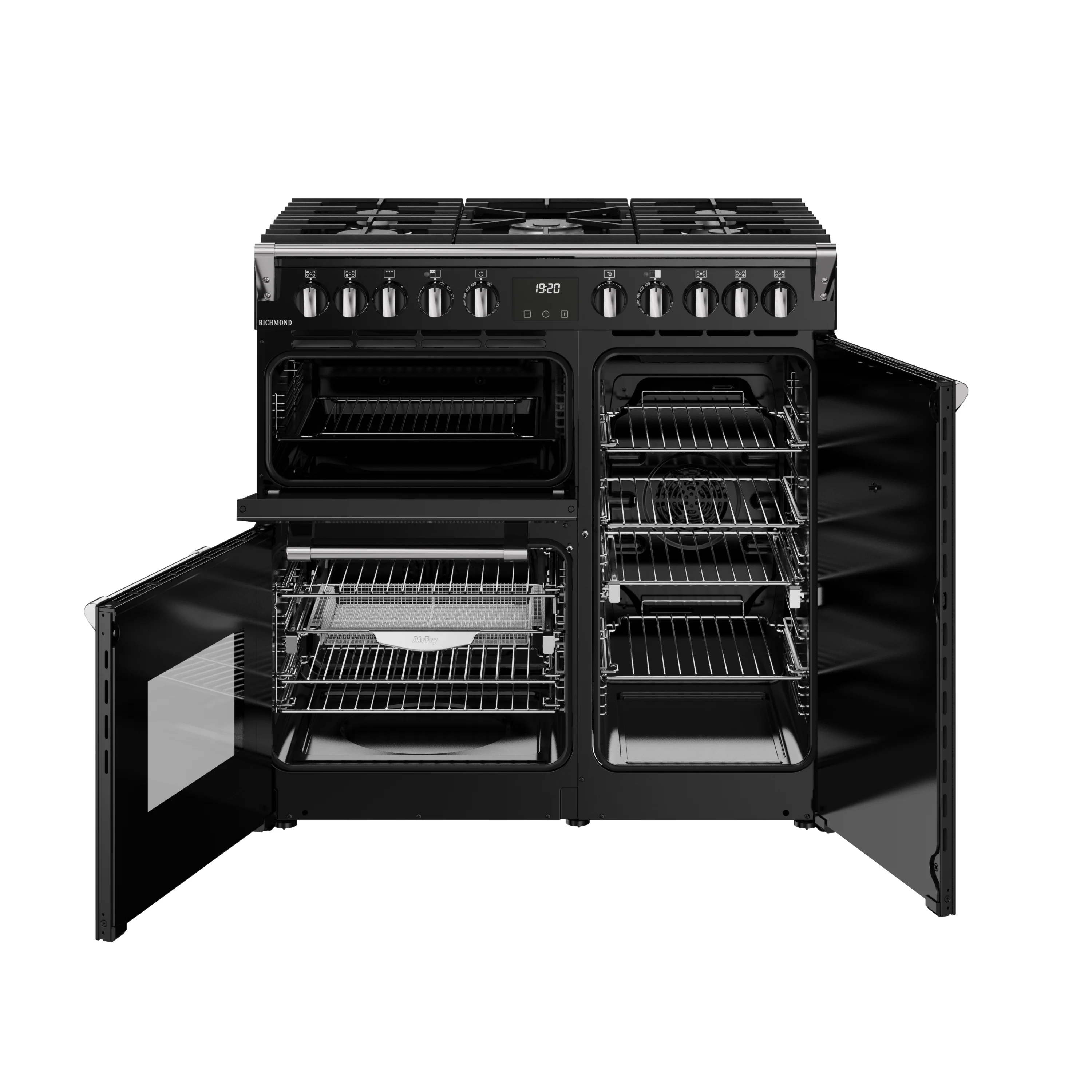 Stoves RCA Richmond 90DF 90cm Dual Fuel Range Cooker 444411850 Black - Image 8
