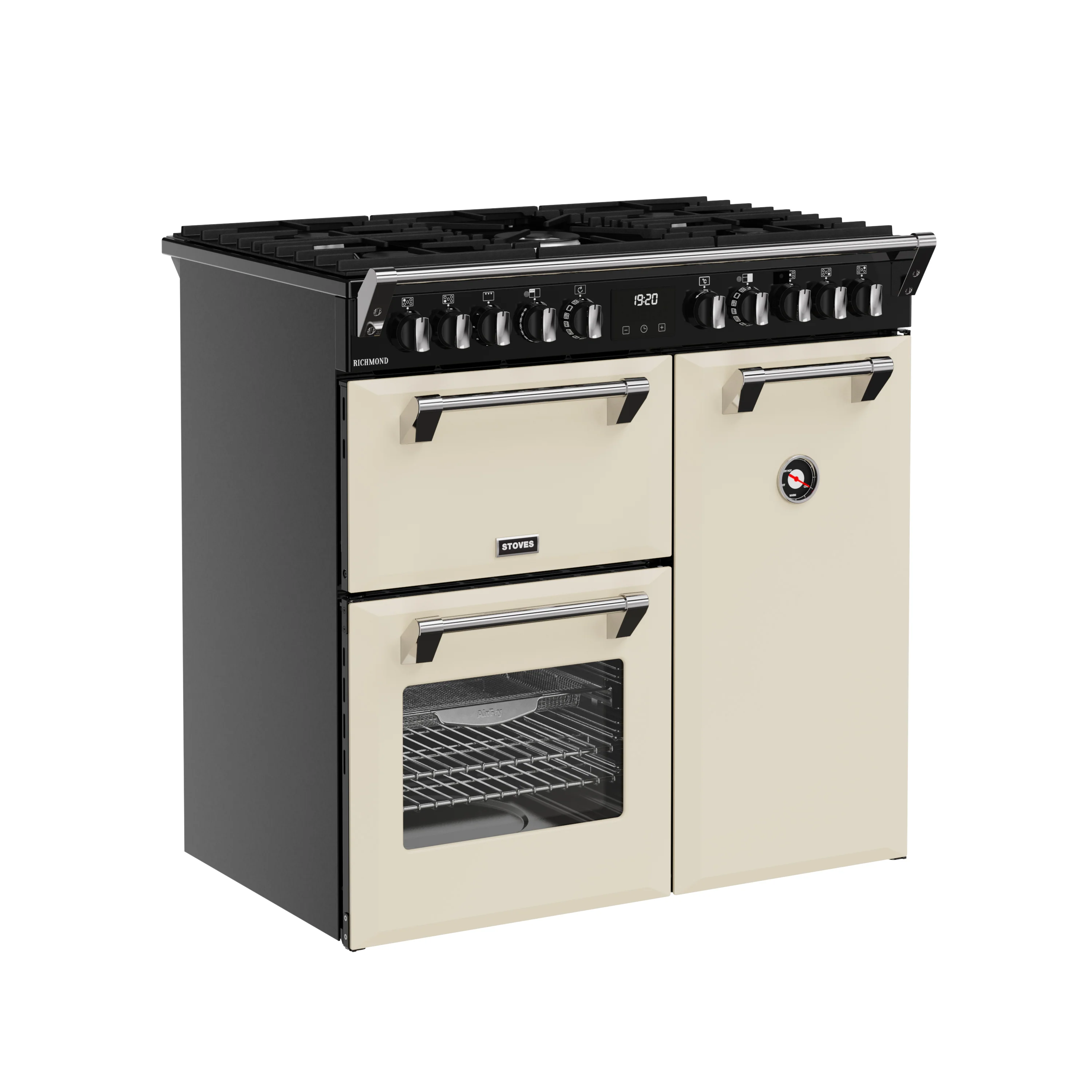 Stoves RCA Richmond 90DF 90cm Dual Fuel Range Cooker 444411851 Cream - Image 2