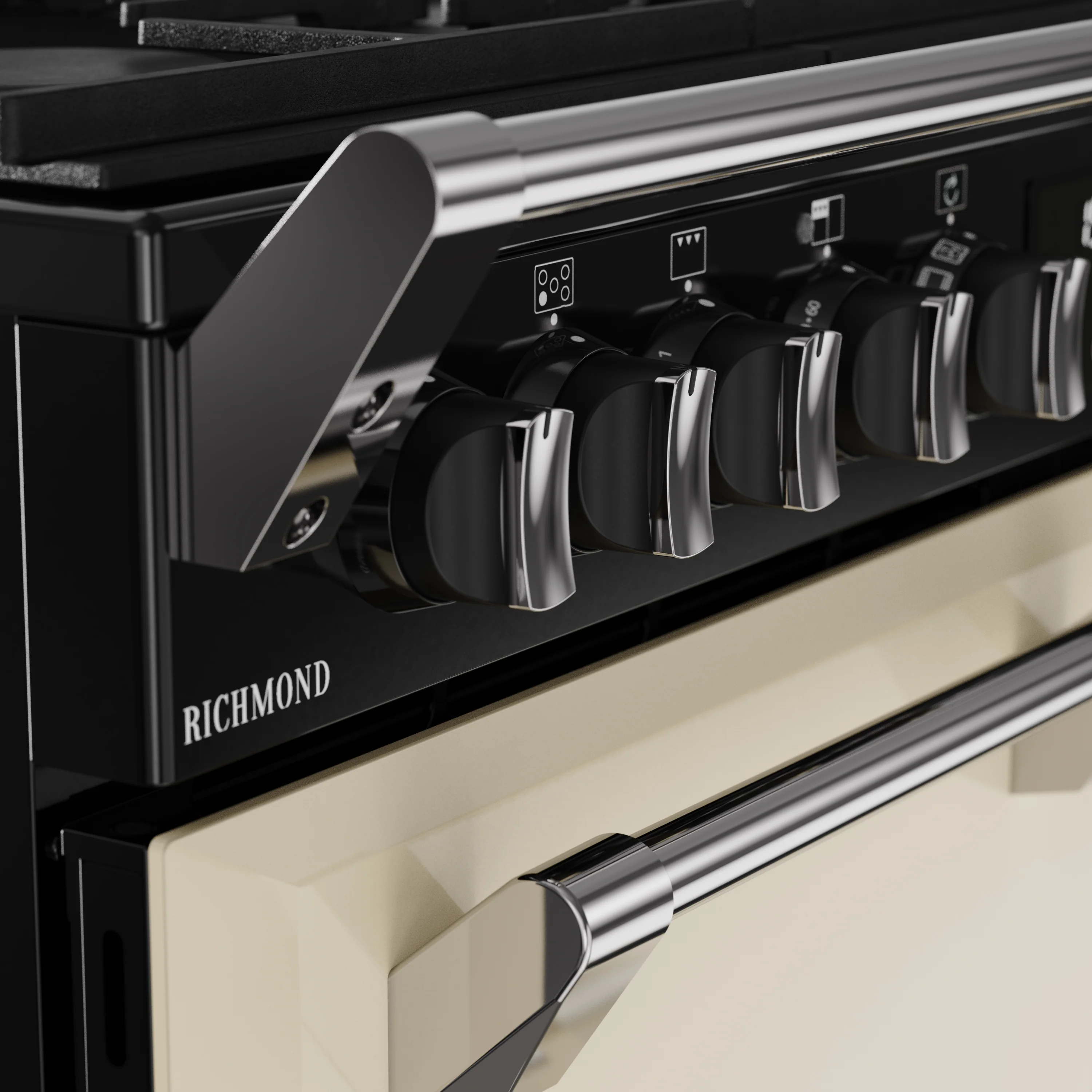 Stoves RCA Richmond 90DF 90cm Dual Fuel Range Cooker 444411851 Cream - Image 4