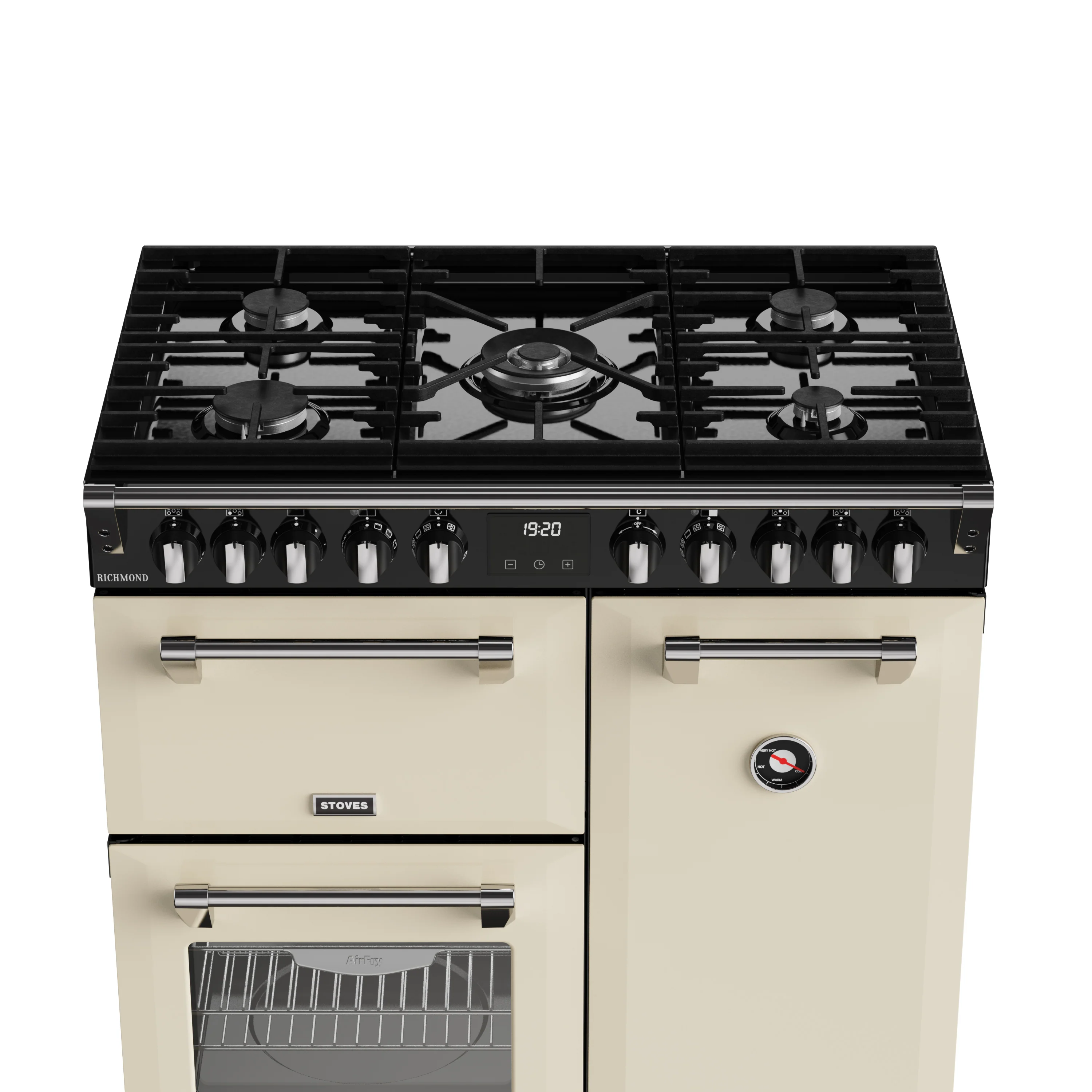 Stoves RCA Richmond 90DF 90cm Dual Fuel Range Cooker 444411851 Cream - Image 5