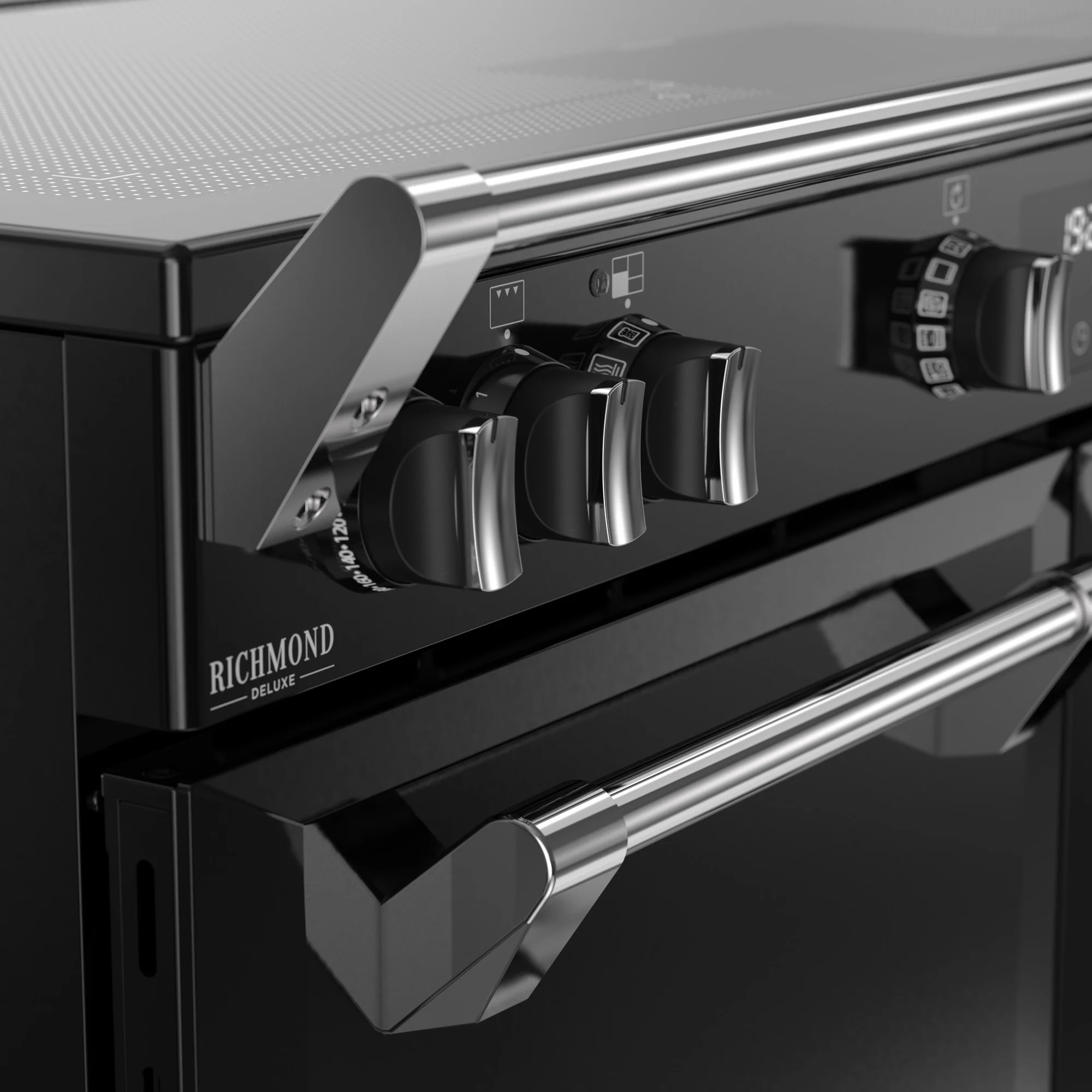 Stoves RCA Richmond Deluxe 100Ei 100cm Zoneless Induction Range Cooker 444411875 Black - Image 4