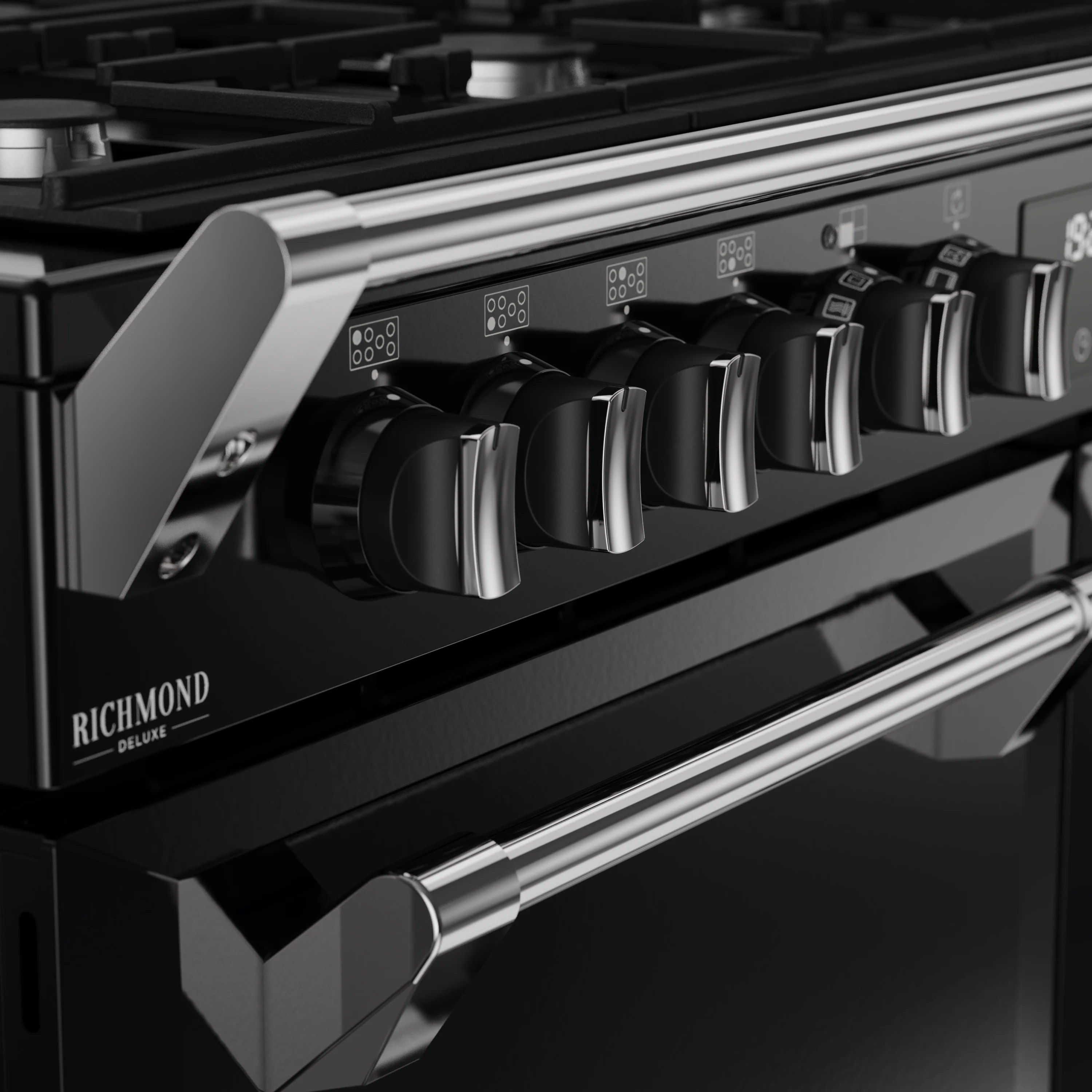 Stoves RCA Richmond Deluxe 110DF 110cm Dual Fuel Range Cooker 444411876 Black - Image 5