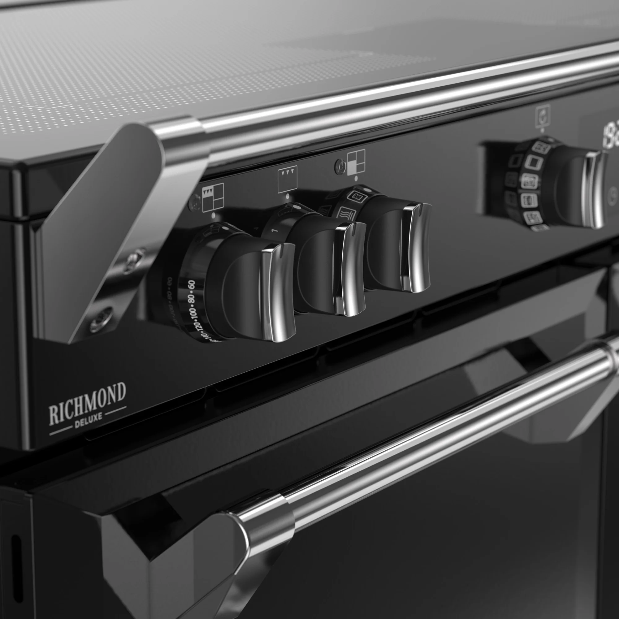 Stoves RCA Richmond Deluxe 110Ei 110cm Zoneless Induction Range Cooker 444411880 Black - Image 4