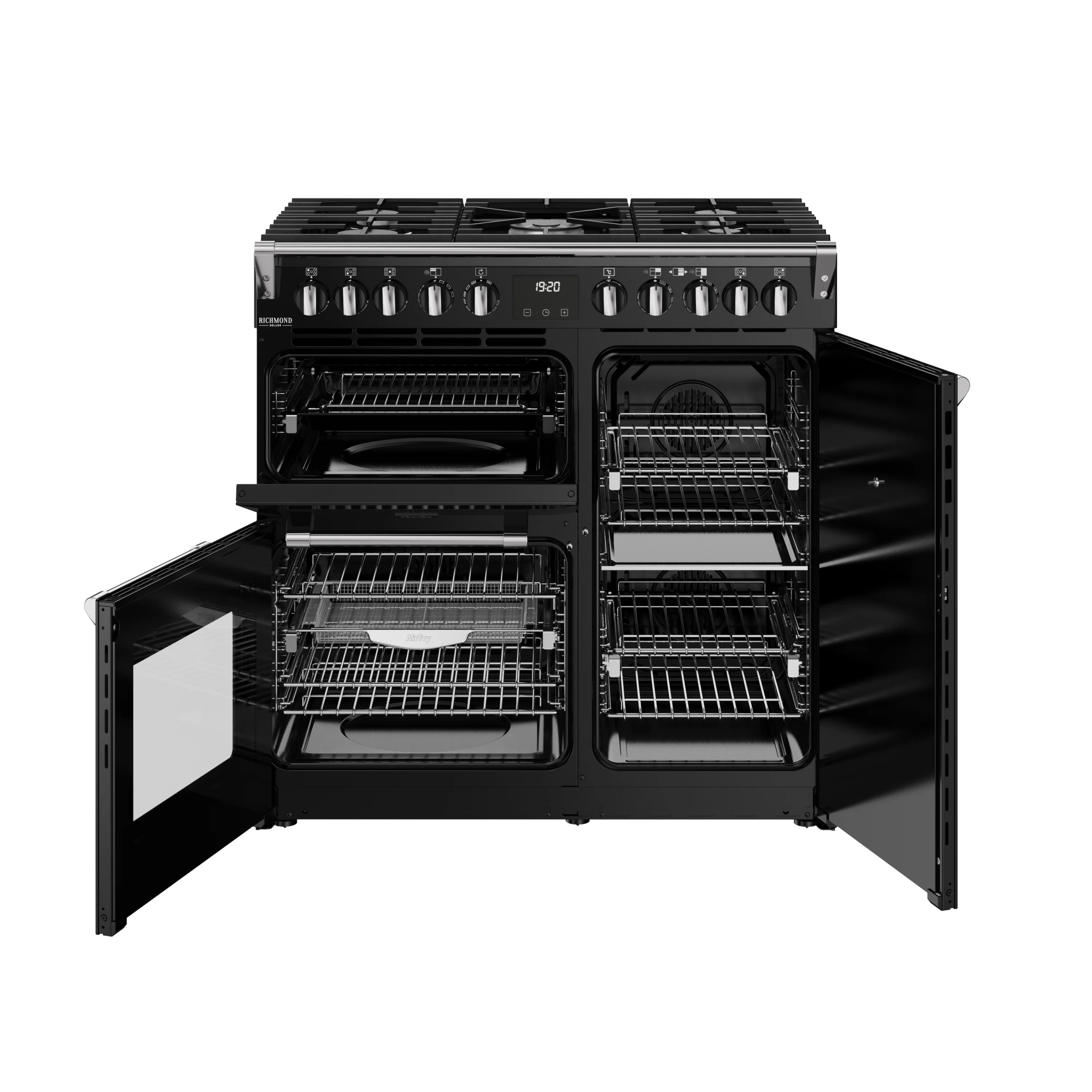 Stoves RCA Richmond Deluxe 90DF 90cm Dual Fuel Range Cooker 444411867 Black - Image 10